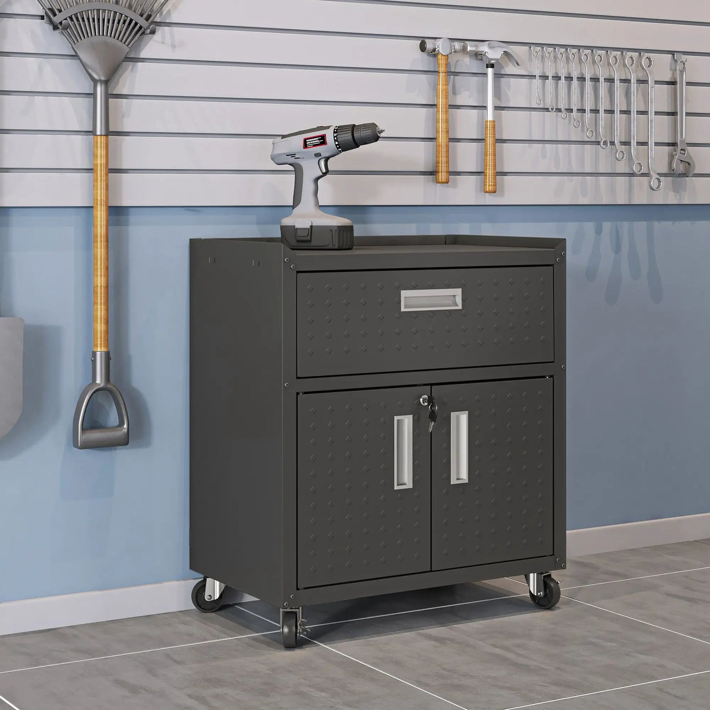 Fortress - Mobile Design Garage Cabinet by HouseOfZazla