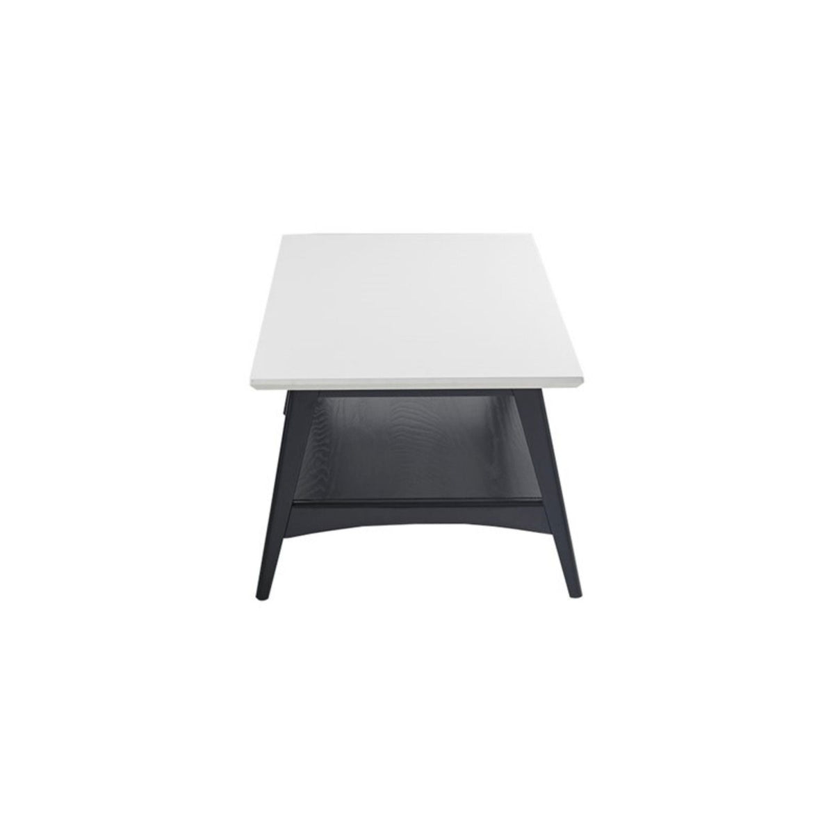Modern Table With Extra Storage Coffee Table with Shelf - Dark Brown, Light Brown, White, photo 10 of 31
