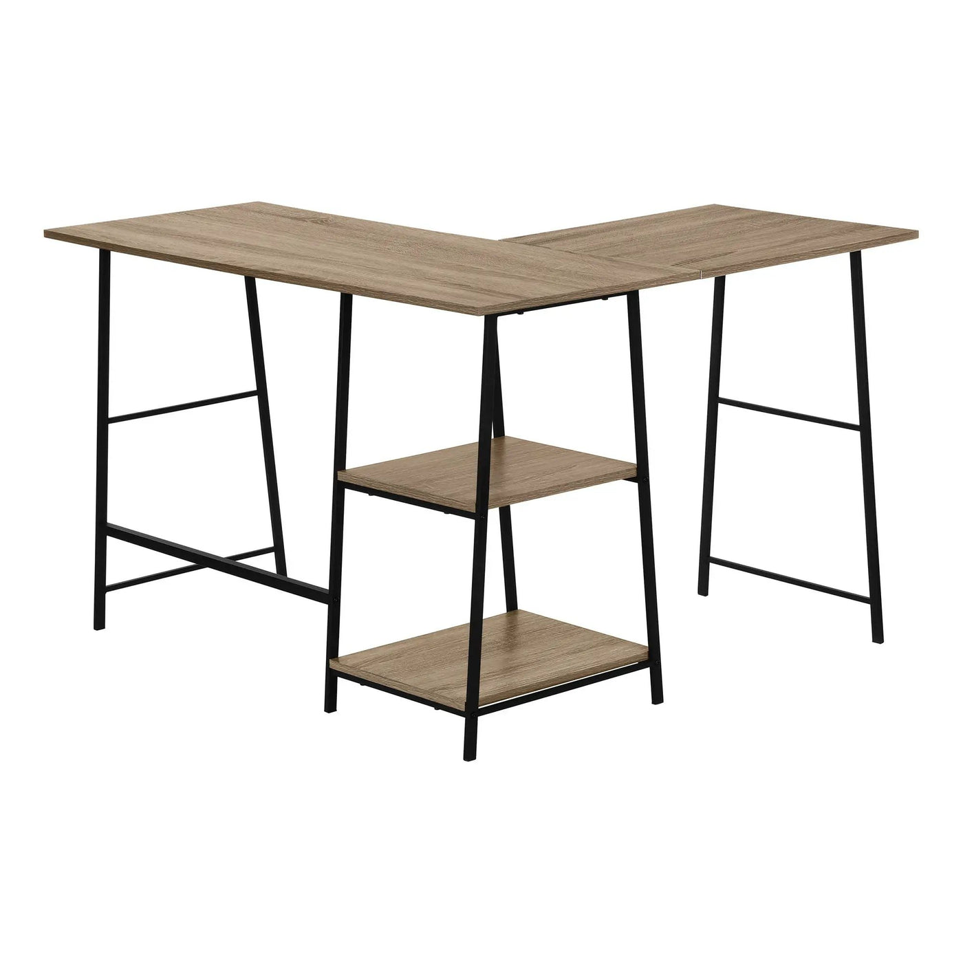 Computer Desk, Home Office, Corner, Storage Shelves, L Shape, Work, Laptop, Contemporary, Modern by Unique Piece Furniture
