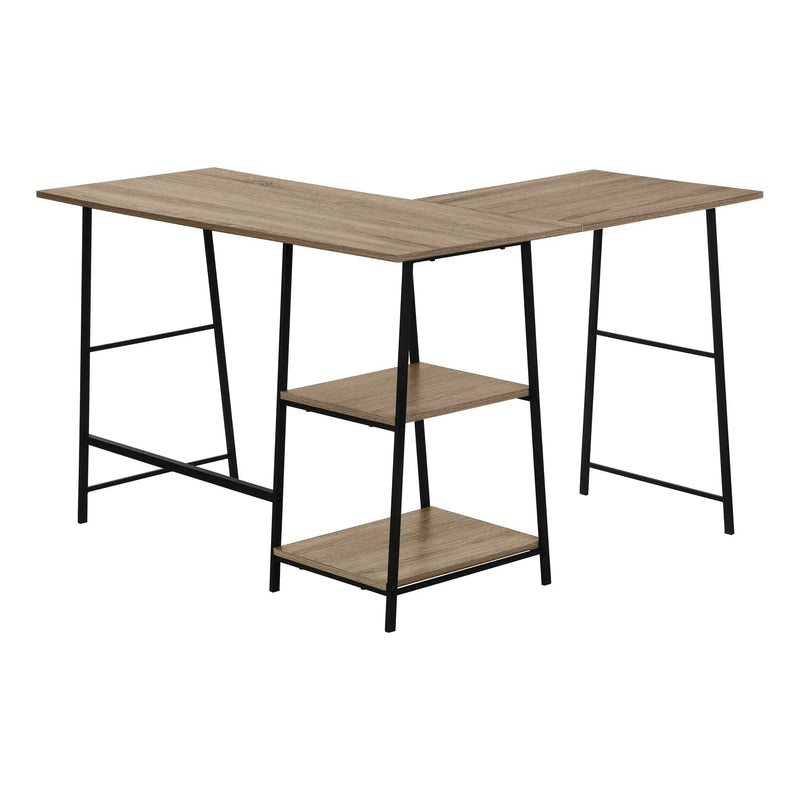 Computer Desk, Home Office, Corner, Storage Shelves, L Shape, Work, Laptop, Contemporary, Modern by Unique Piece Furniture