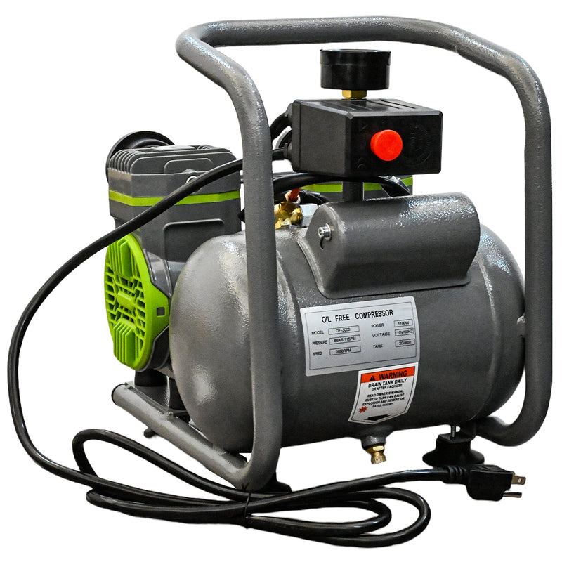 Oil Free Air Compressor with Quiet Low Noise and Portable Design by HouseOfZazla