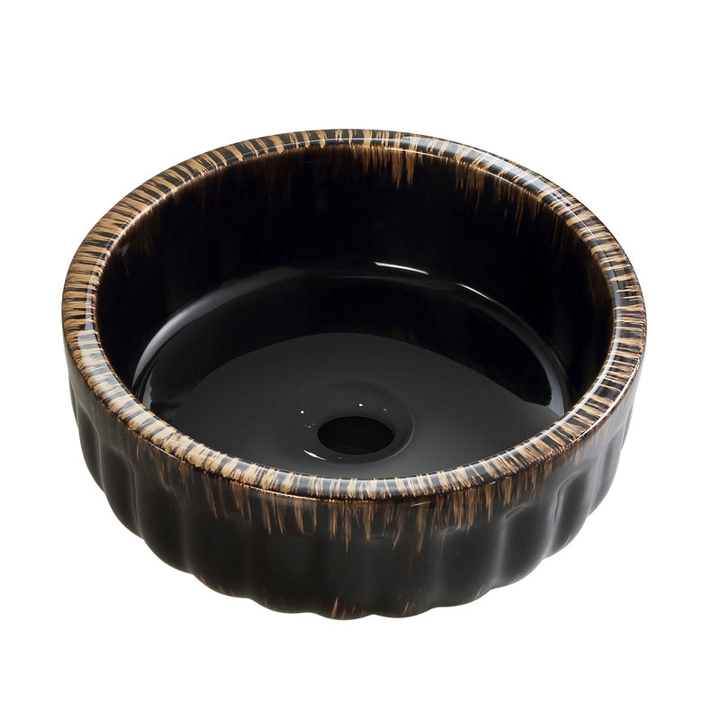 Vessel Sink, Above Counter Small Bowl - Black by HouseOfZazla