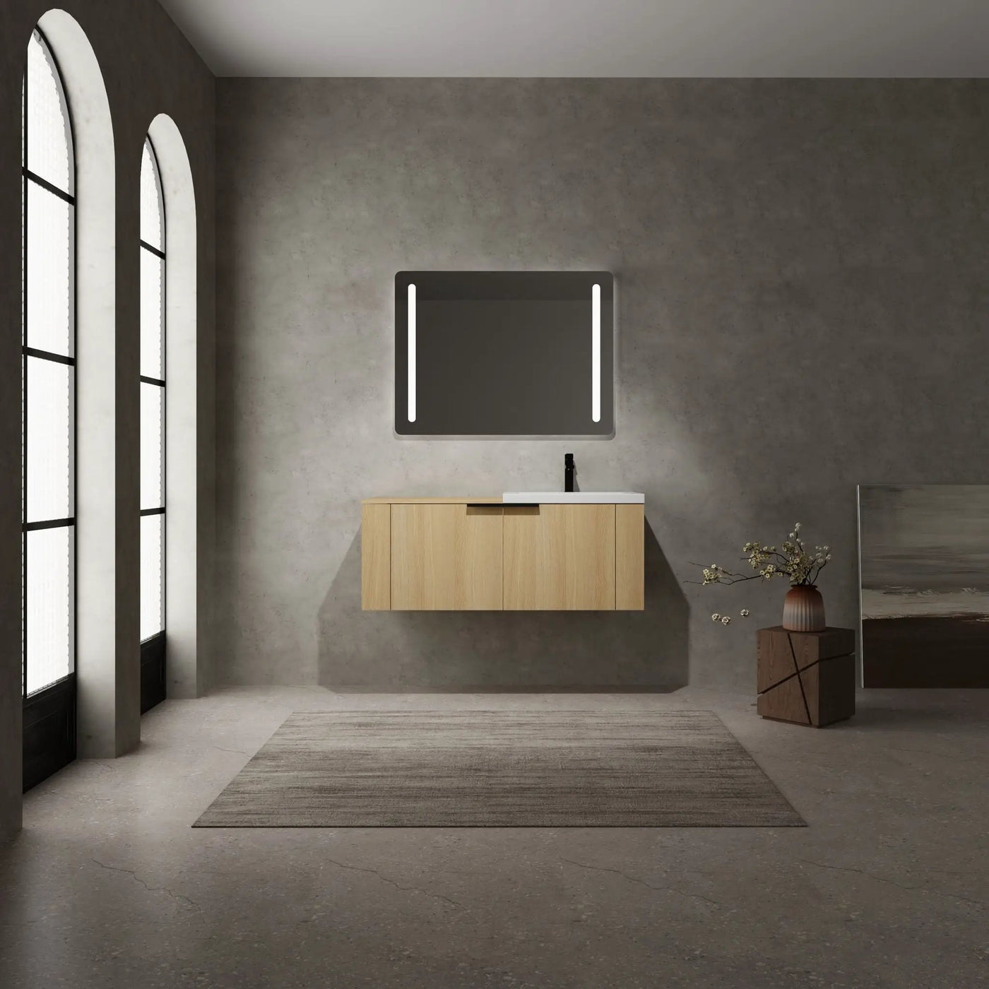 Modern Bathroom Vanity Sink Combo With Spacious Storage by HouseOfZazla