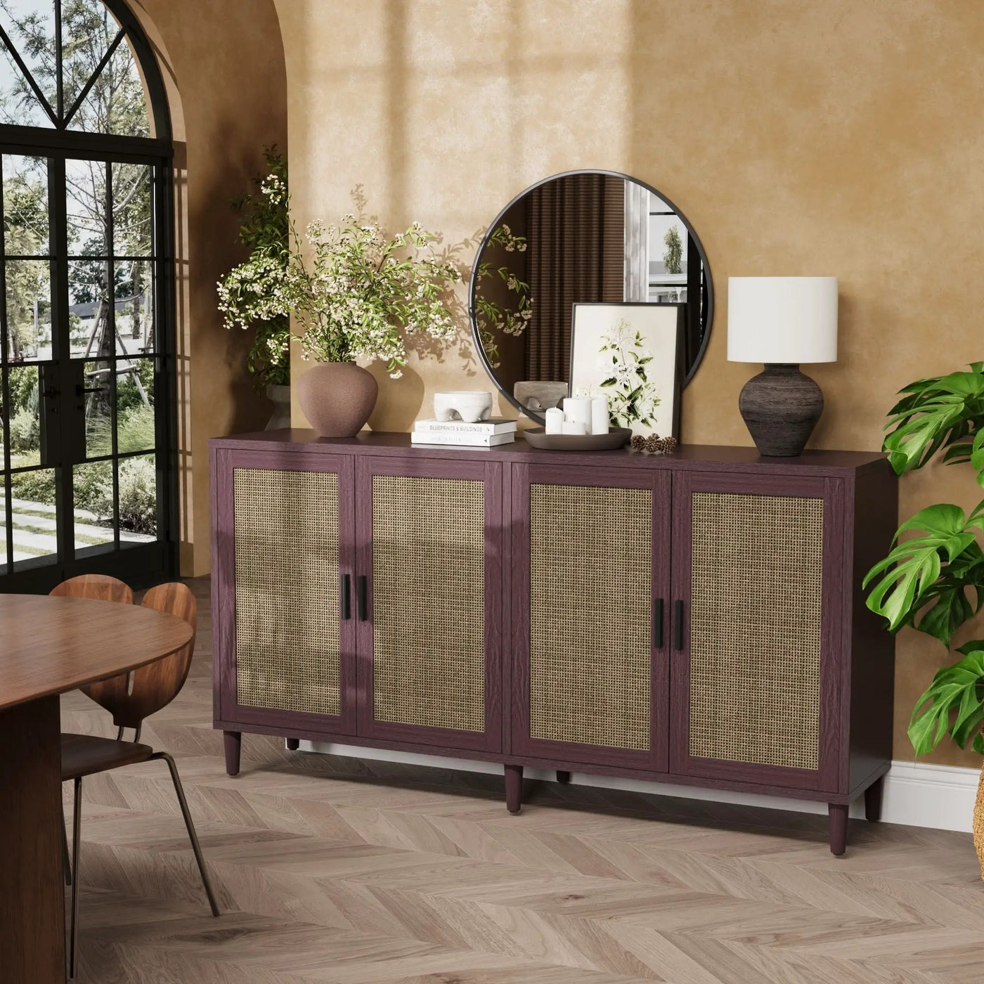 Buffet Cabinet With Adjustable Shelves For Kitchen by HouseOfZazla