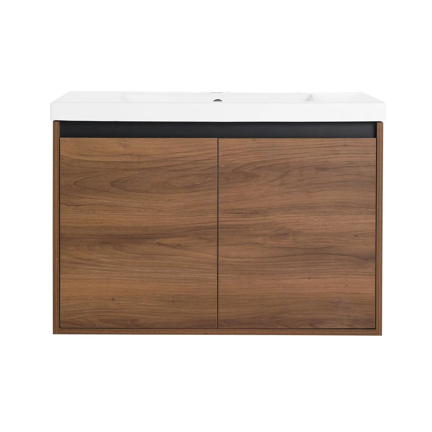 Bathroom Vanity Set With Resin Countertop Sink And 2 Doors, Engineered Wood by HouseOfZazla