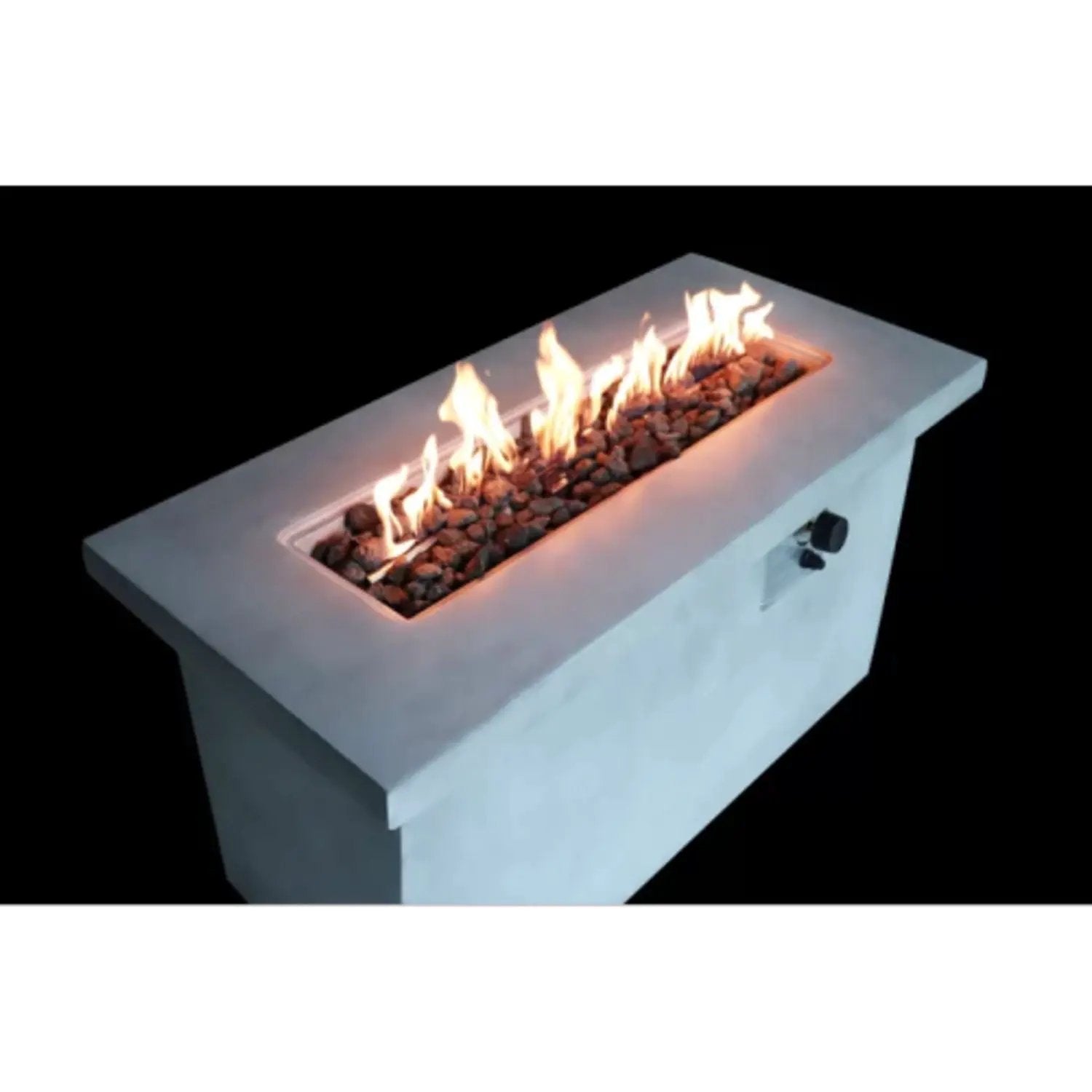 Propane / Natural Gas Outdoor Fire Pit Table - Gray by HouseOfZazla