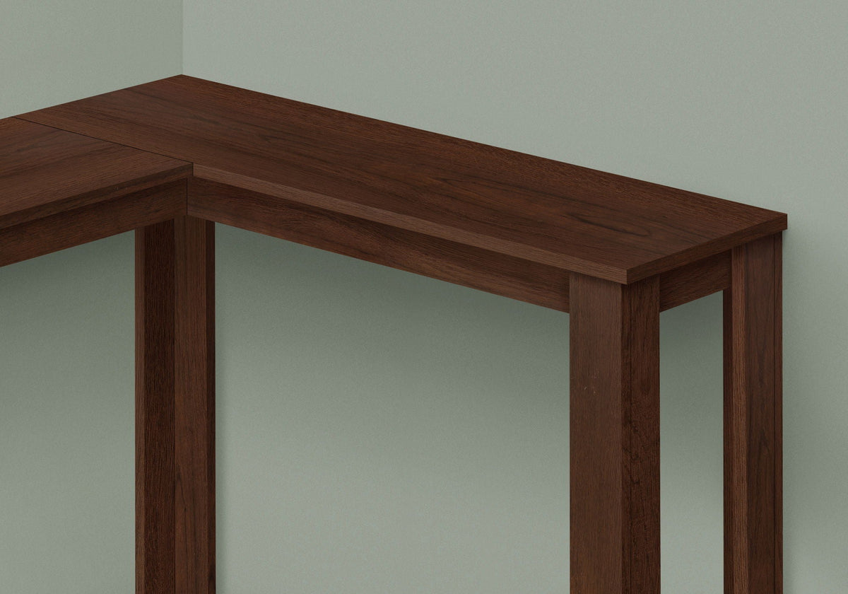 Corner Accent Console Table with Two Tiers - Cherry, photo 2 of 4