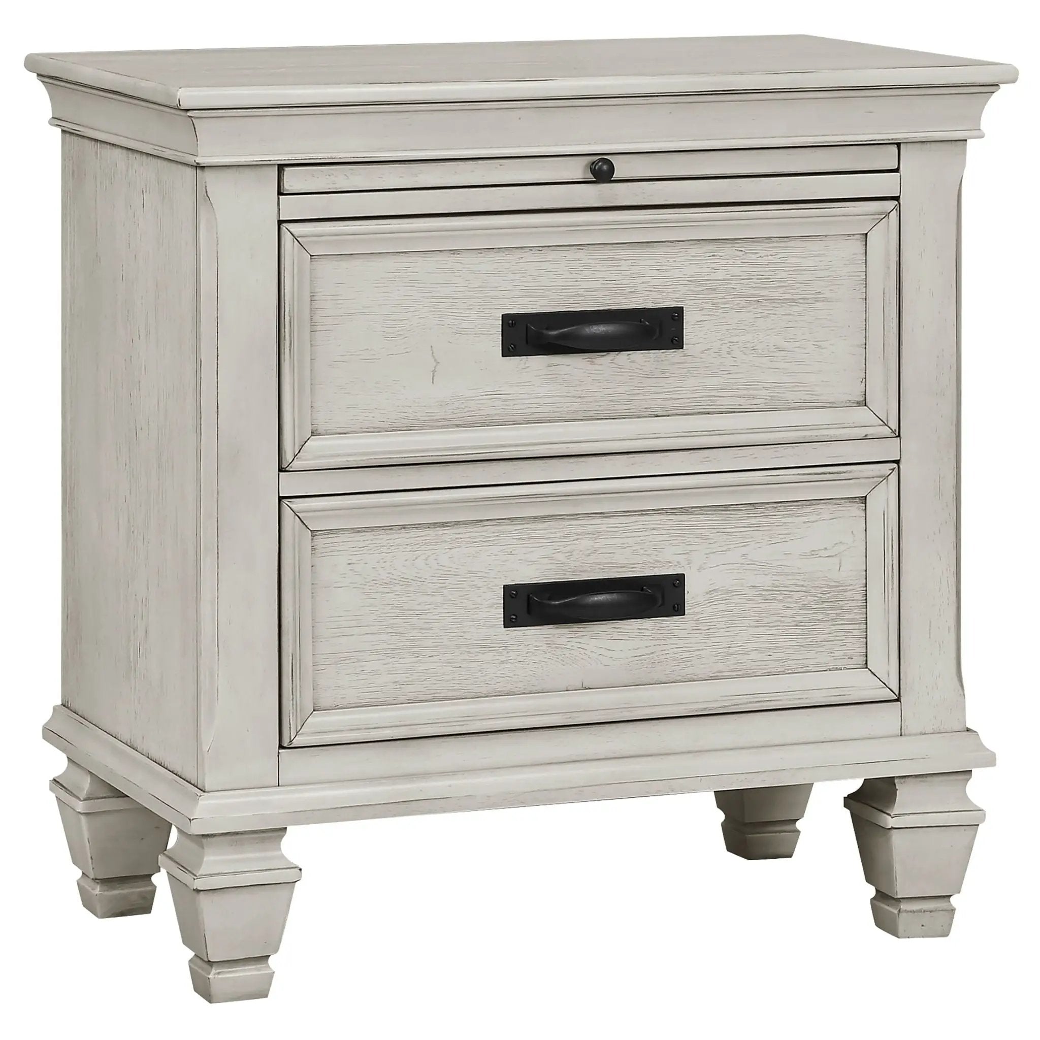 Franco 4-piece Queen Bedroom Set Distressed White by Unique Piece Furniture