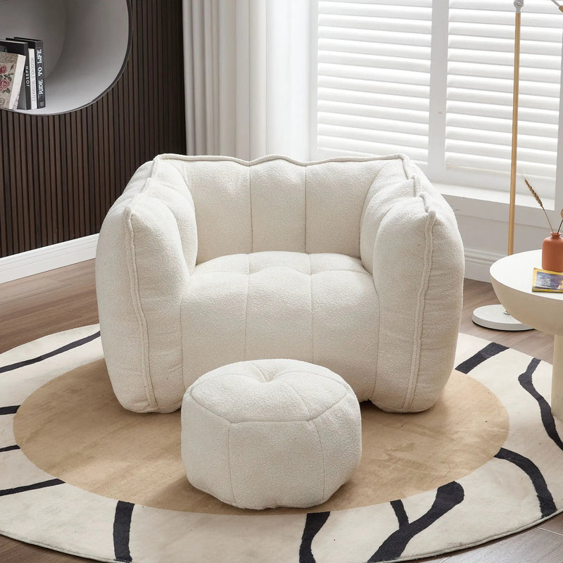 Soft Bean Bag Chair With High Resilient Foam by Unique Piece Furniture