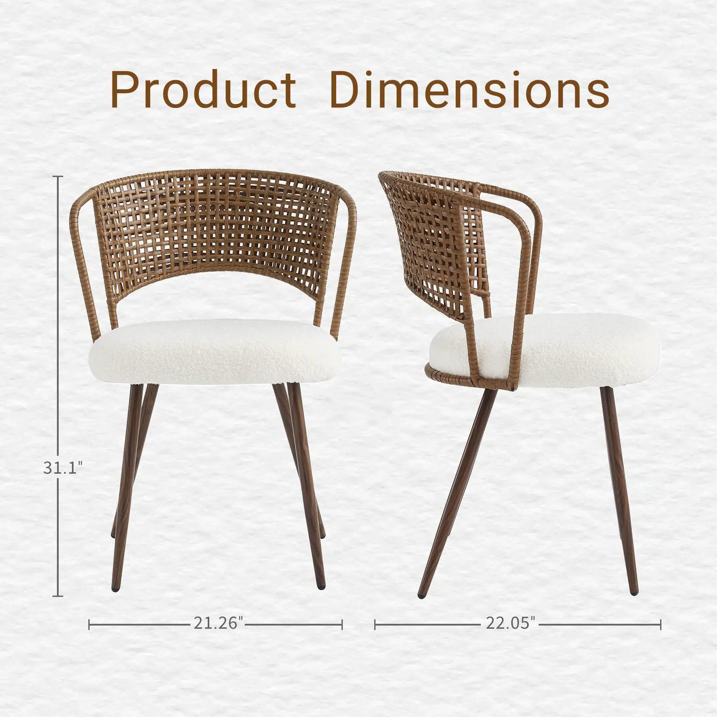 Farmhouse Style Wicker Dining Chair by HouseOfZazla