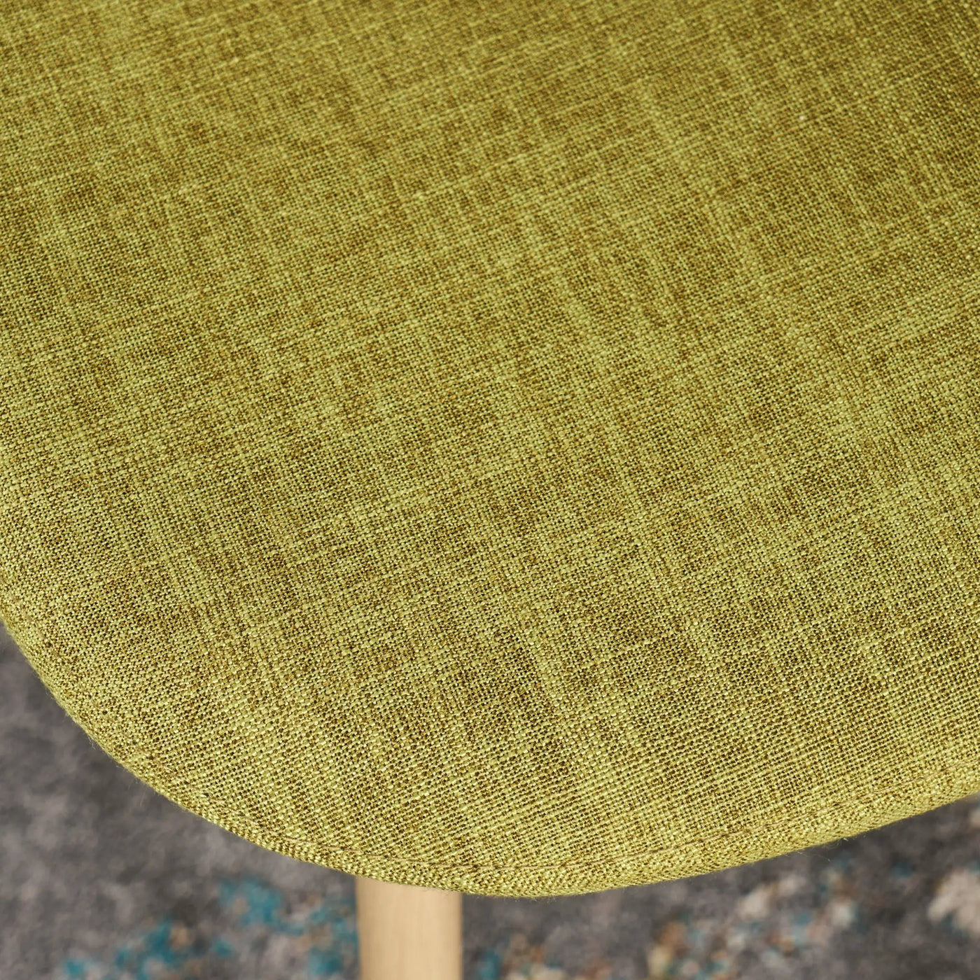 Modern Minimalist Fabric Dining Chair With Iron Legs by HouseOfZazla