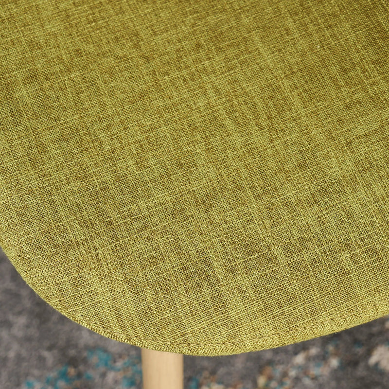 Modern Minimalist Fabric Dining Chair With Iron Legs by HouseOfZazla
