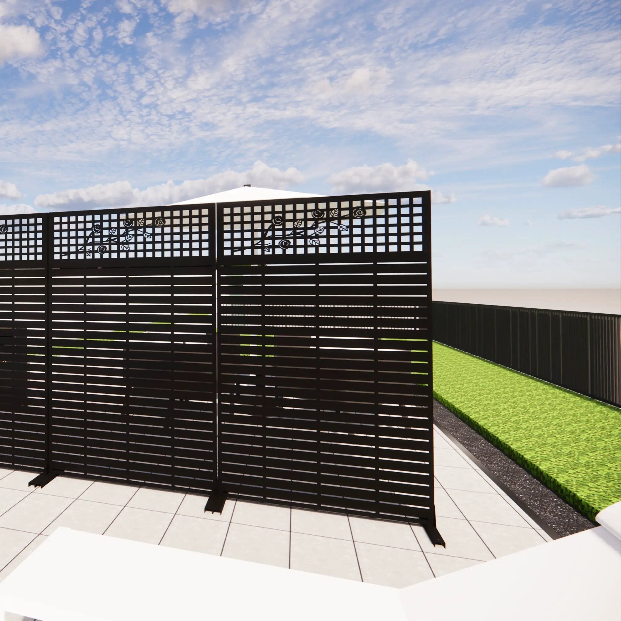 Metal Privacy Screens by HouseOfZazla