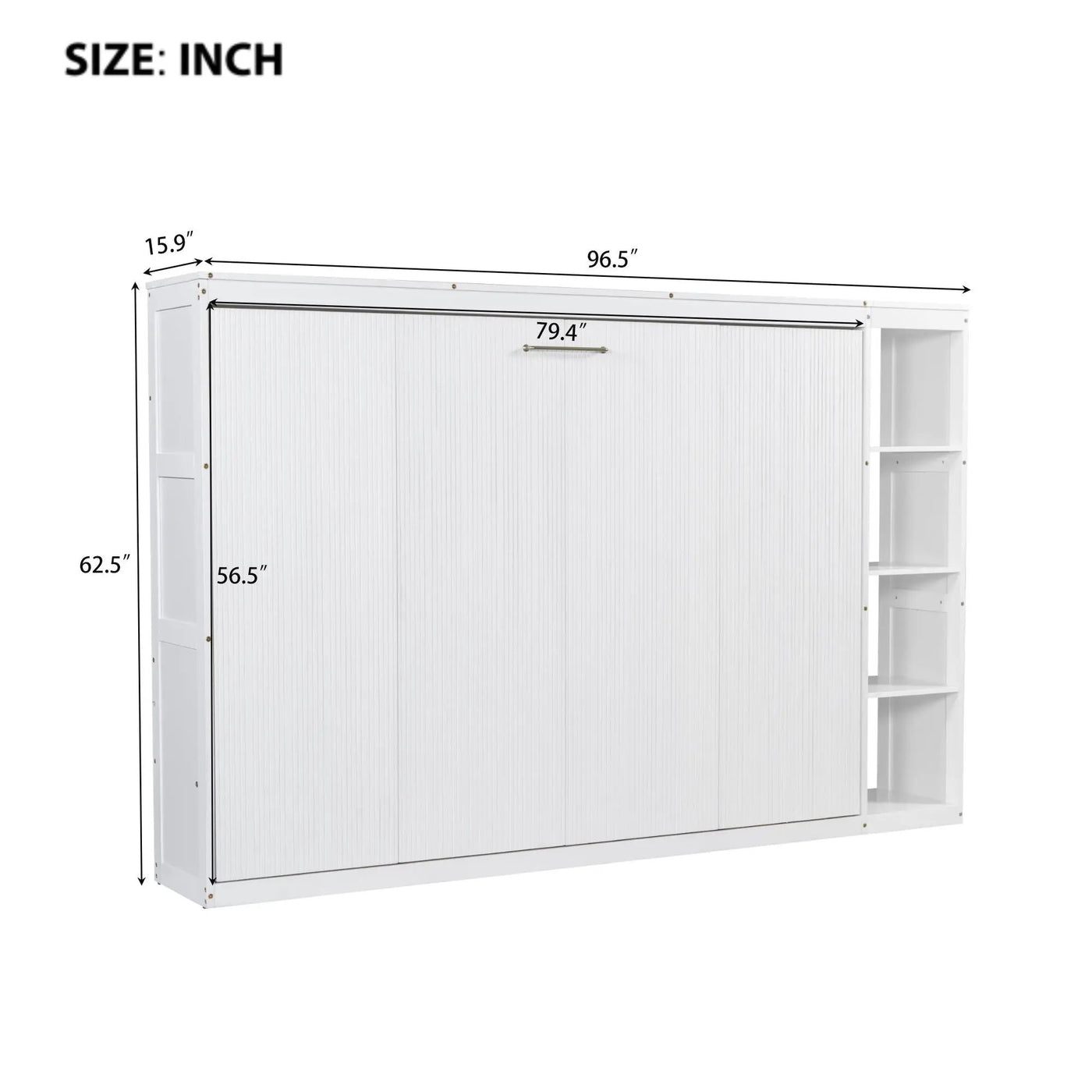 Murphy Bed With Bookshelf And Storage by HouseOfZazla