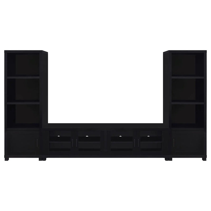 Arnaud - 3 Piece TV Stand Set With Storage - Black