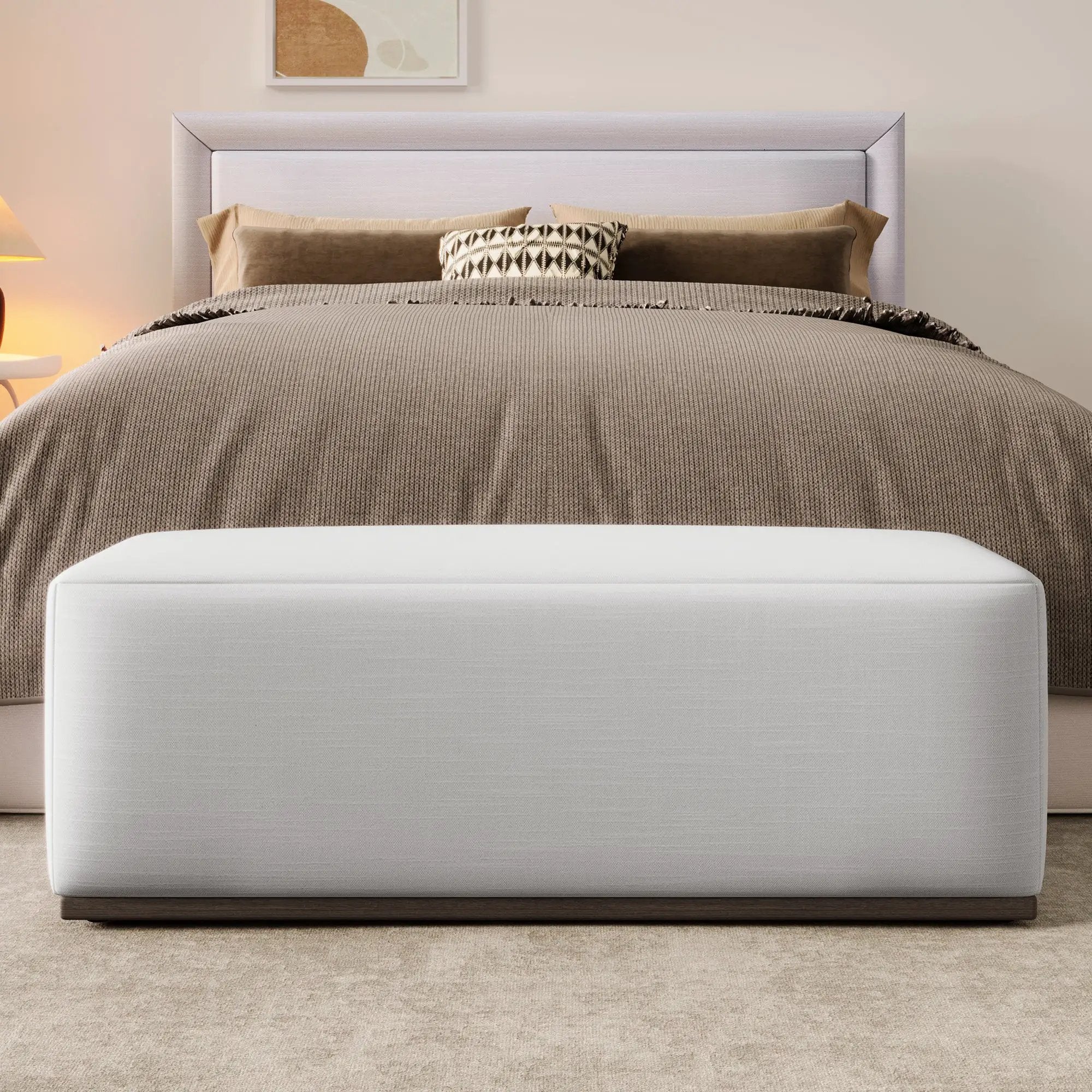 Simple and Elegant Footstool Bench by HouseOfZazla