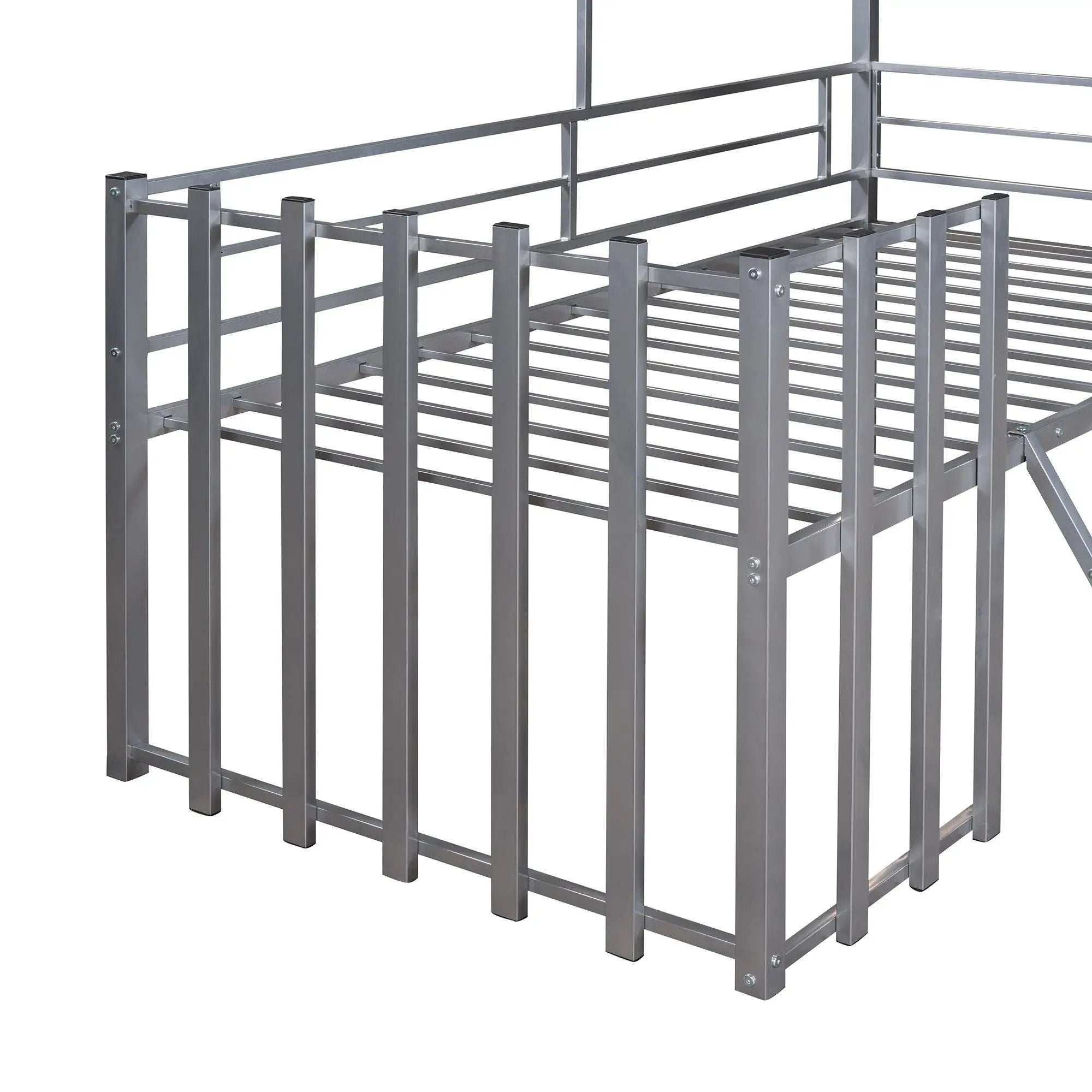 Loft Bed With Roof, Window, Guardrail, Ladder by HouseOfZazla