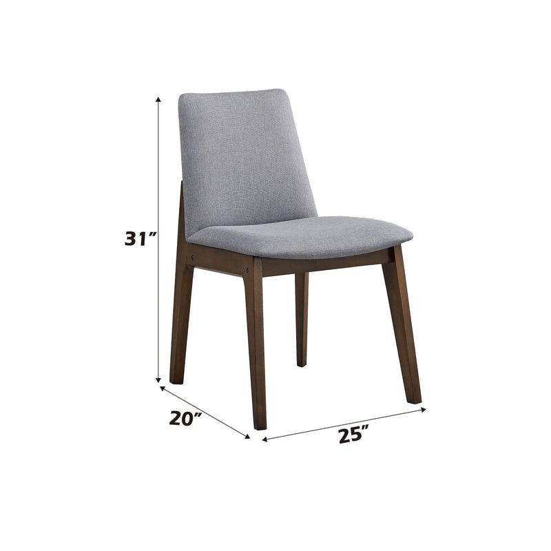 Kaela Side Chair (Set of 2) - Light Gray by HouseOfZazla