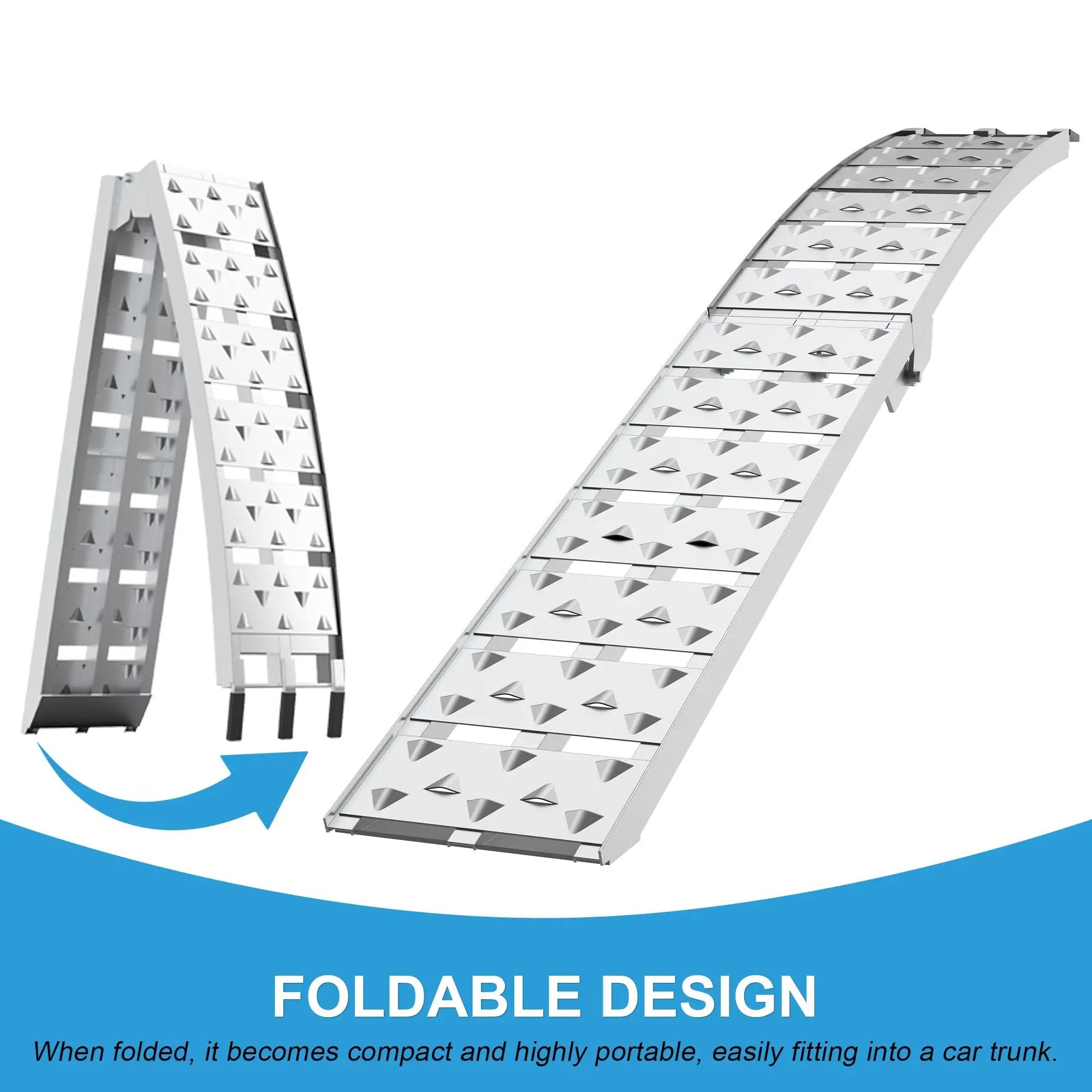 7.5FT Heavy Duty Aluminum Loading Ramp Set for Pickup Truck Beds by HouseOfZazla