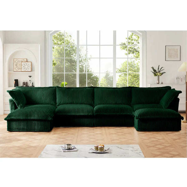 Slipcovered U Shape Sectional Sofa, photo 2 of 10