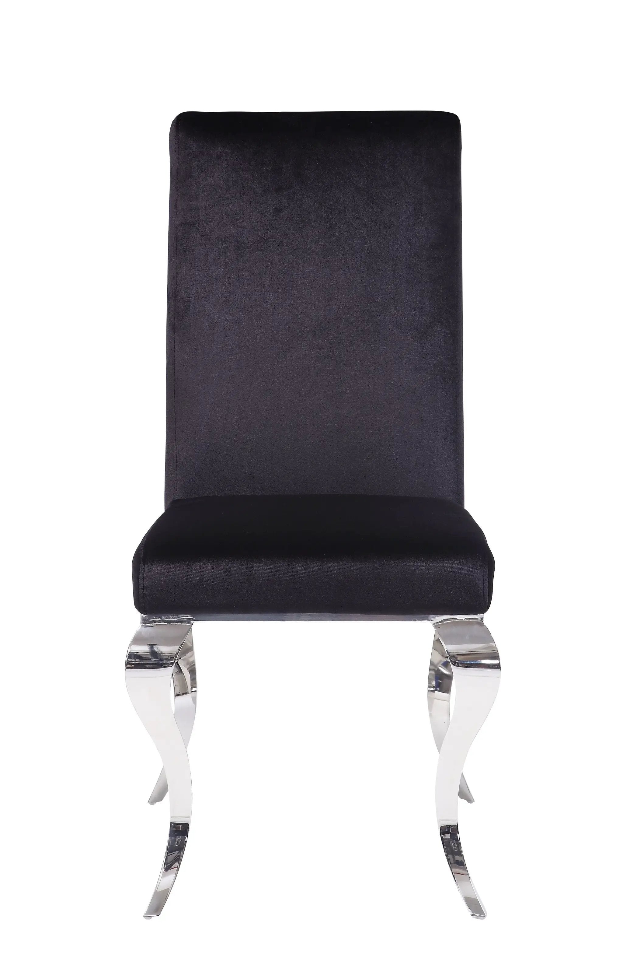 Fabiola Upholstered Stainless Steel Dining Chair by HouseOfZazla