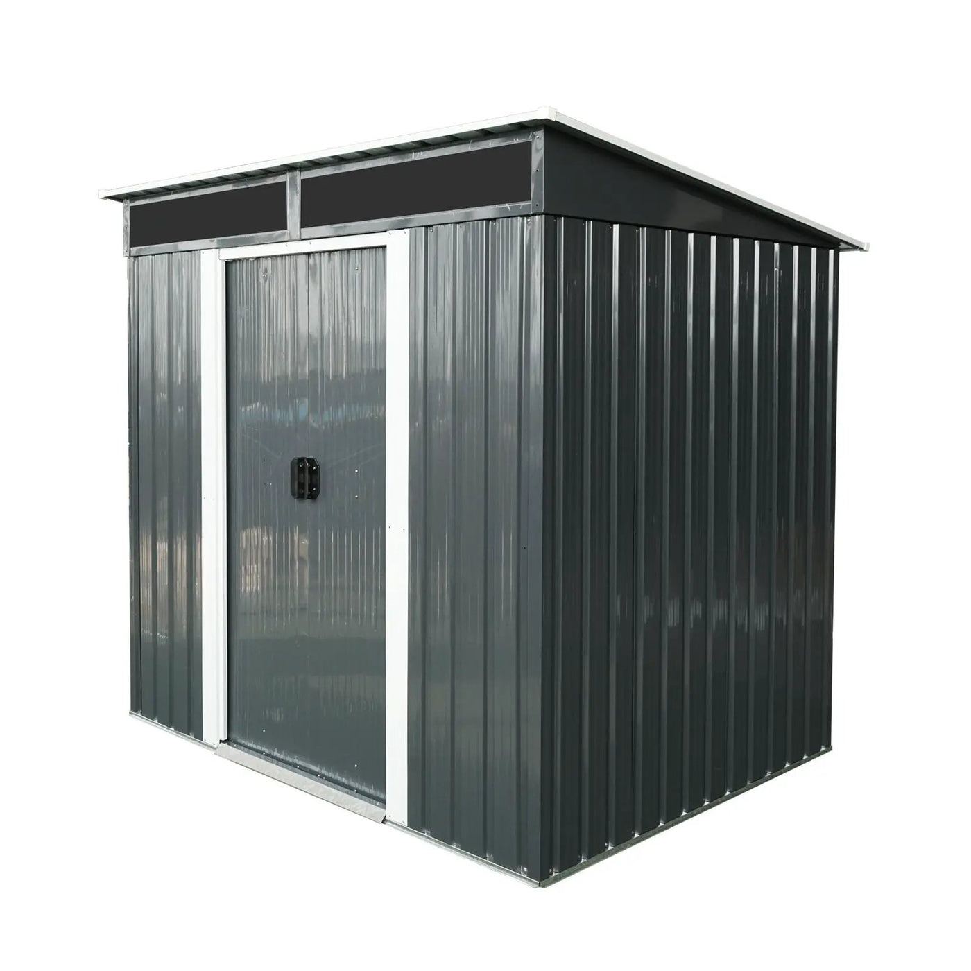 Outdoor Metal Storage Shed And Transparent Plate For Garden, Lawn by HouseOfZazla