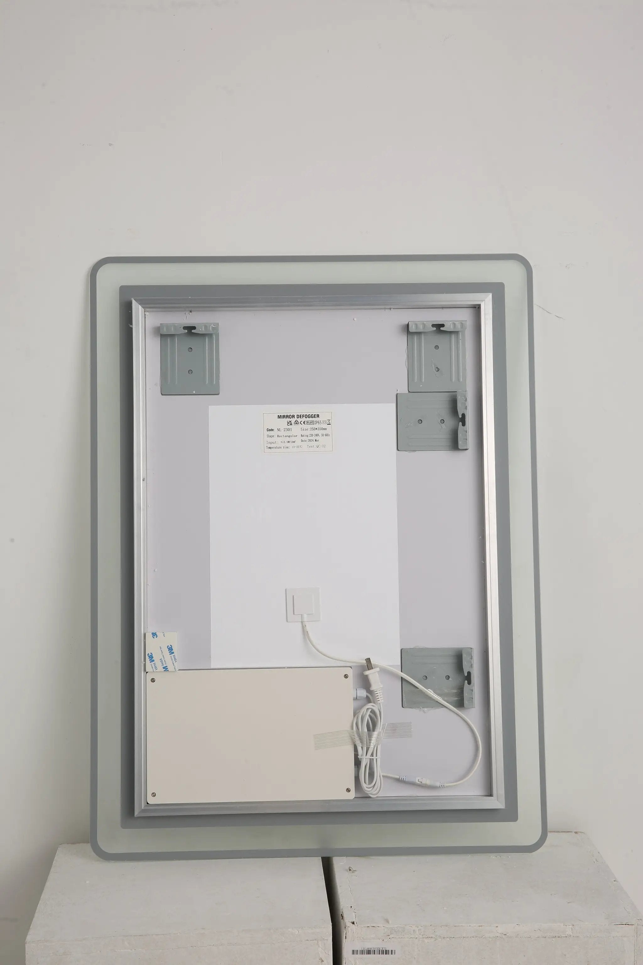 24X40 Inch LED Bathroom Mirror Vanity with Front Lights by HouseOfZazla