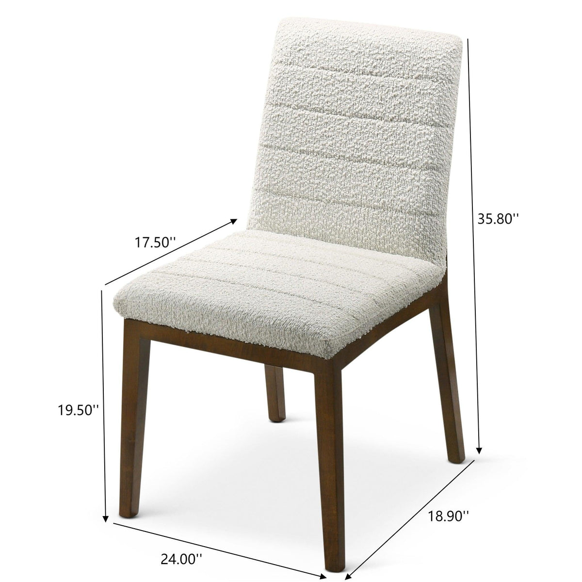 Modern Dining Chair Set with Solid Wood Base (Set of 2) - Orange or White, photo 8 of 27