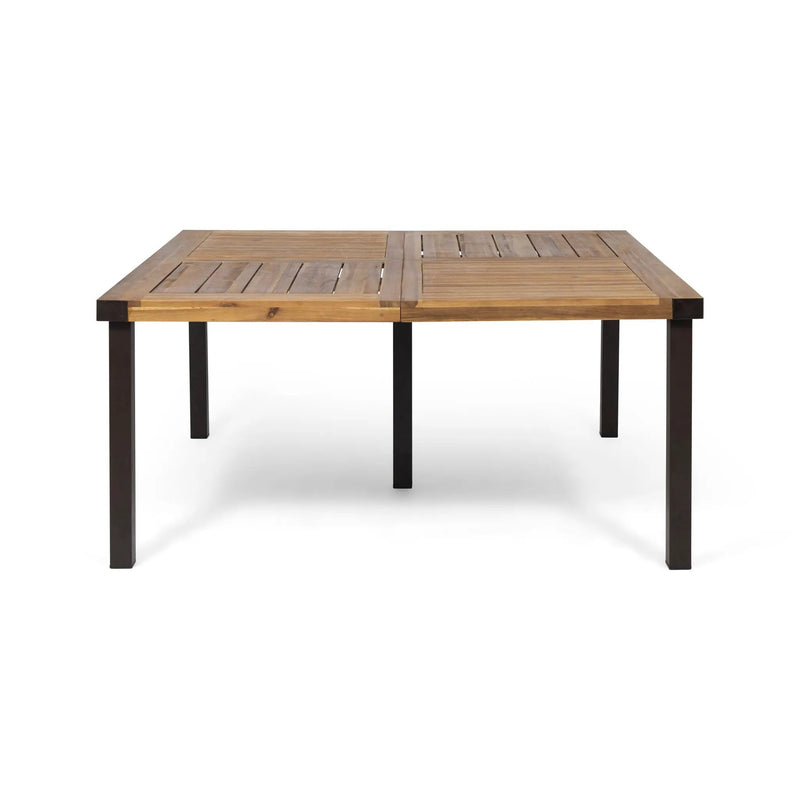 9-Piece Acacia Wood Outdoor Patio Dining Set by HouseOfZazla