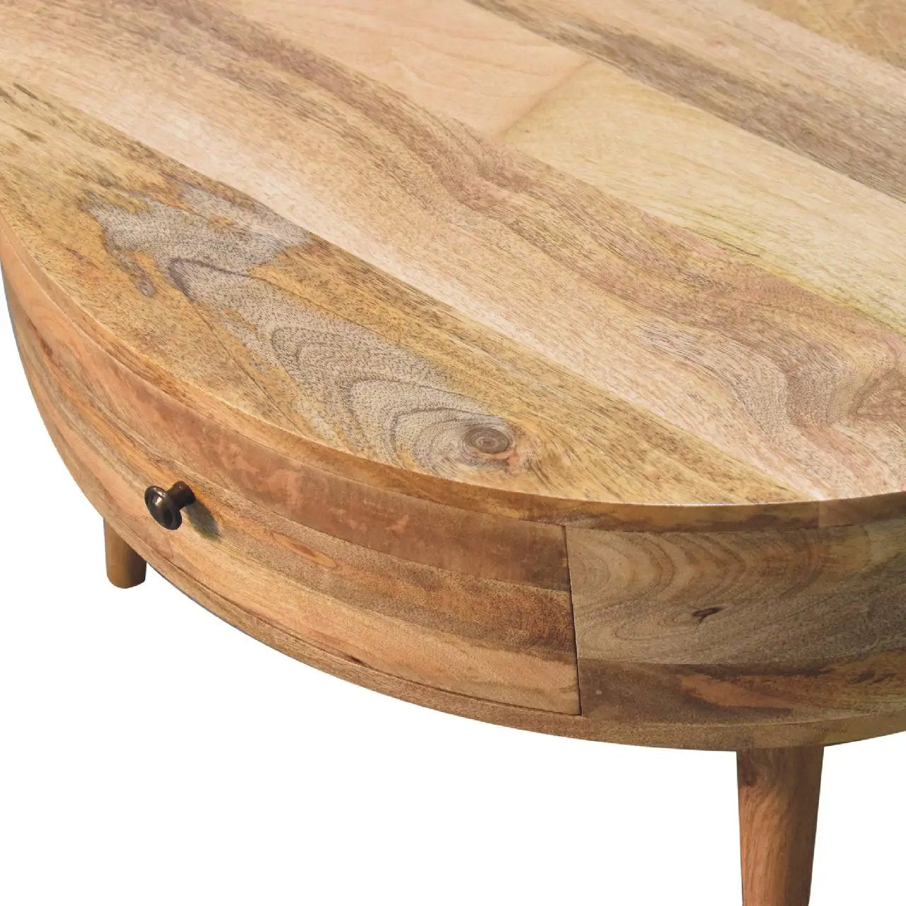 Solid Wood Odyssey Coffee Table, 2-Drawers, Oak-ish by HouseOfZazla