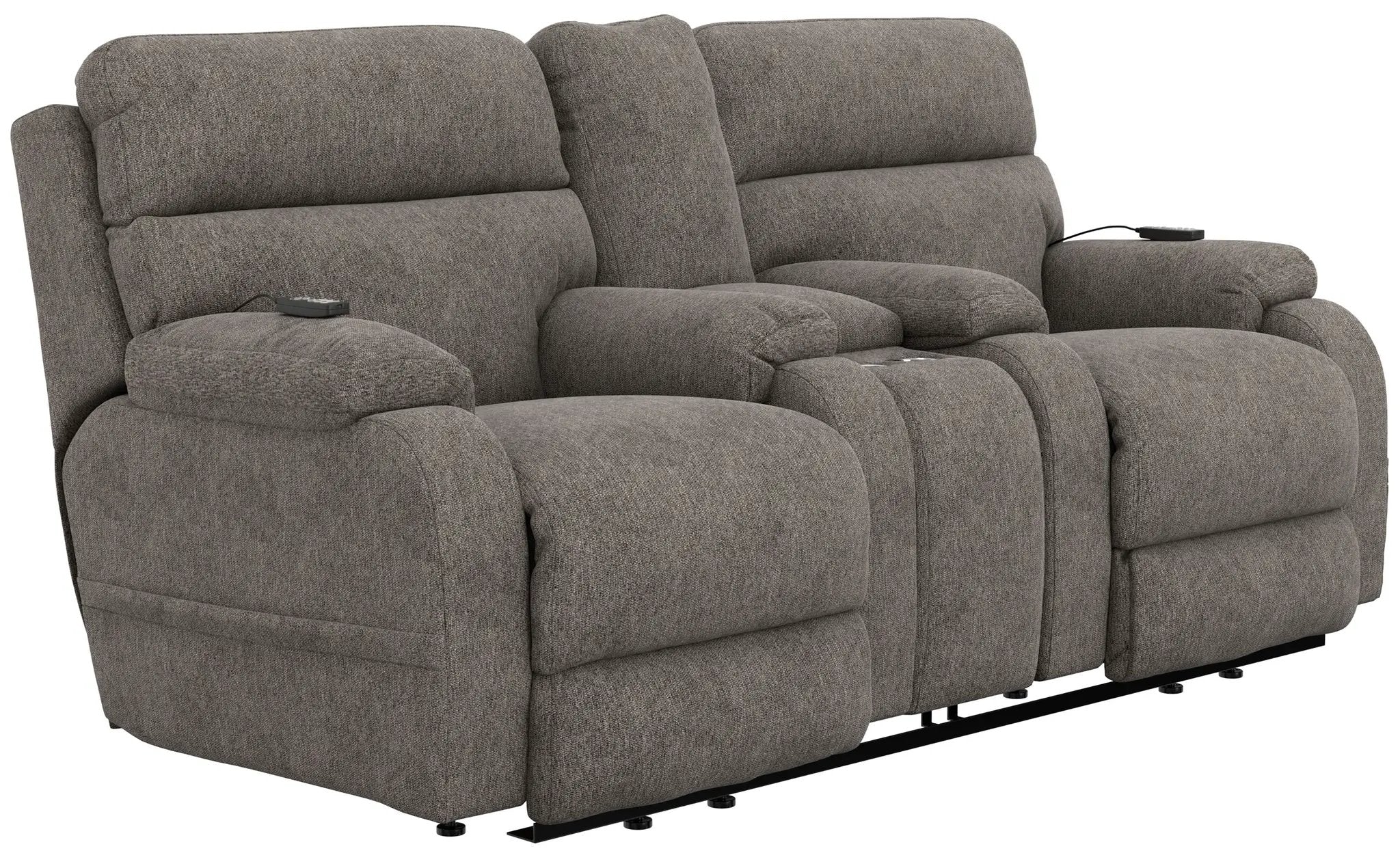 Regenerator - Dual Lift Power Headrest Console Loveseat With CR3 Heat/Massage/Lumbar/Zero Gravity by Unique Piece Furniture