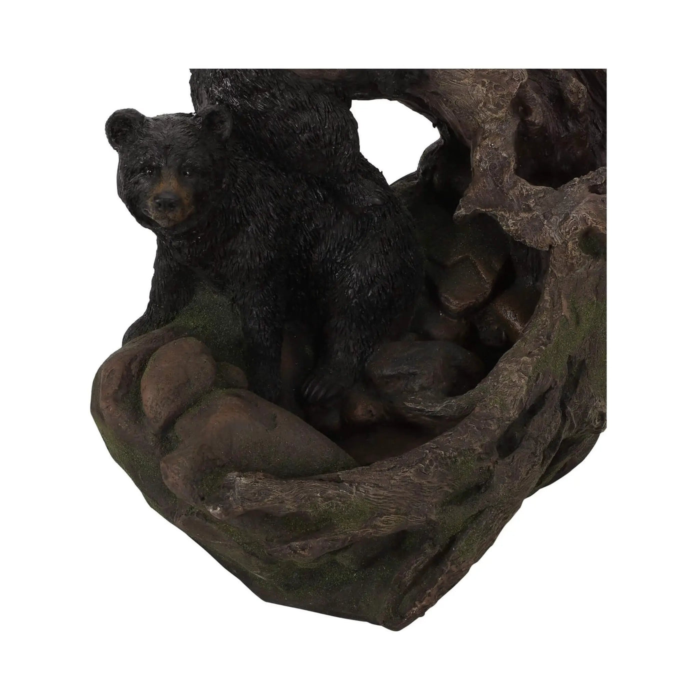 22-Inch Weather-Resistant Outdoor Bears On A Log Floor Fountain With LED Lights (SAK77651) by SAKSBY WHOLESALE