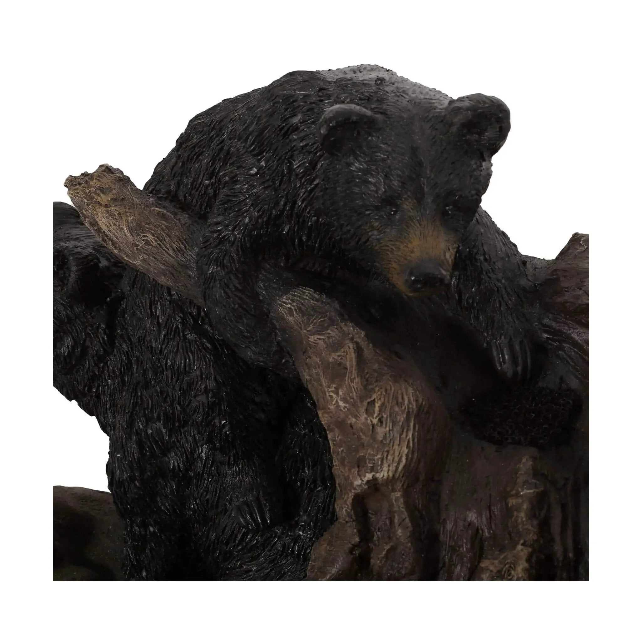 [CLEARANCE] Alora 22-Inch Weather-Resistant Outdoor Bears On A Log Floor Fountain With LED Lights (SAK77651) by SAKSBY WHOLESALE