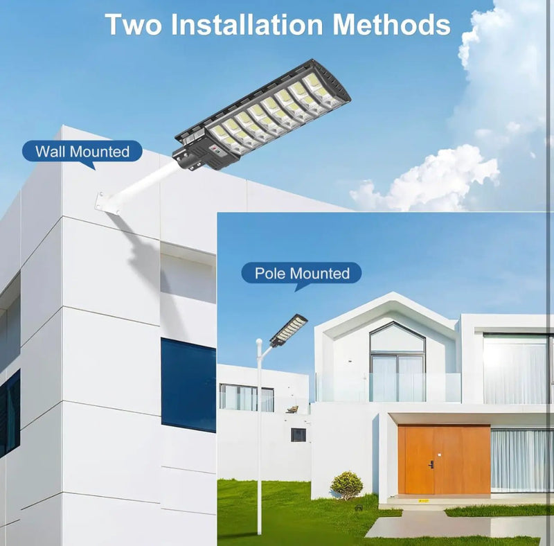 2200W Solar Street Light Parking Lot Lights, 6500K Solar Led Outdoor Lights, Solar Lights Outdoor Waterproof, Dusk to Dawn by Outdoor Solar Outlet
