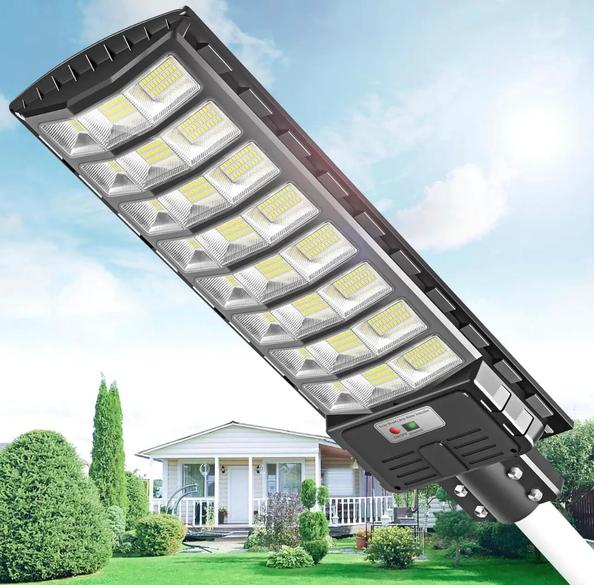 2200W Solar Street Light Parking Lot Lights, 6500K Solar Led Outdoor Lights, Solar Lights Outdoor Waterproof, Dusk to Dawn by Outdoor Solar Outlet