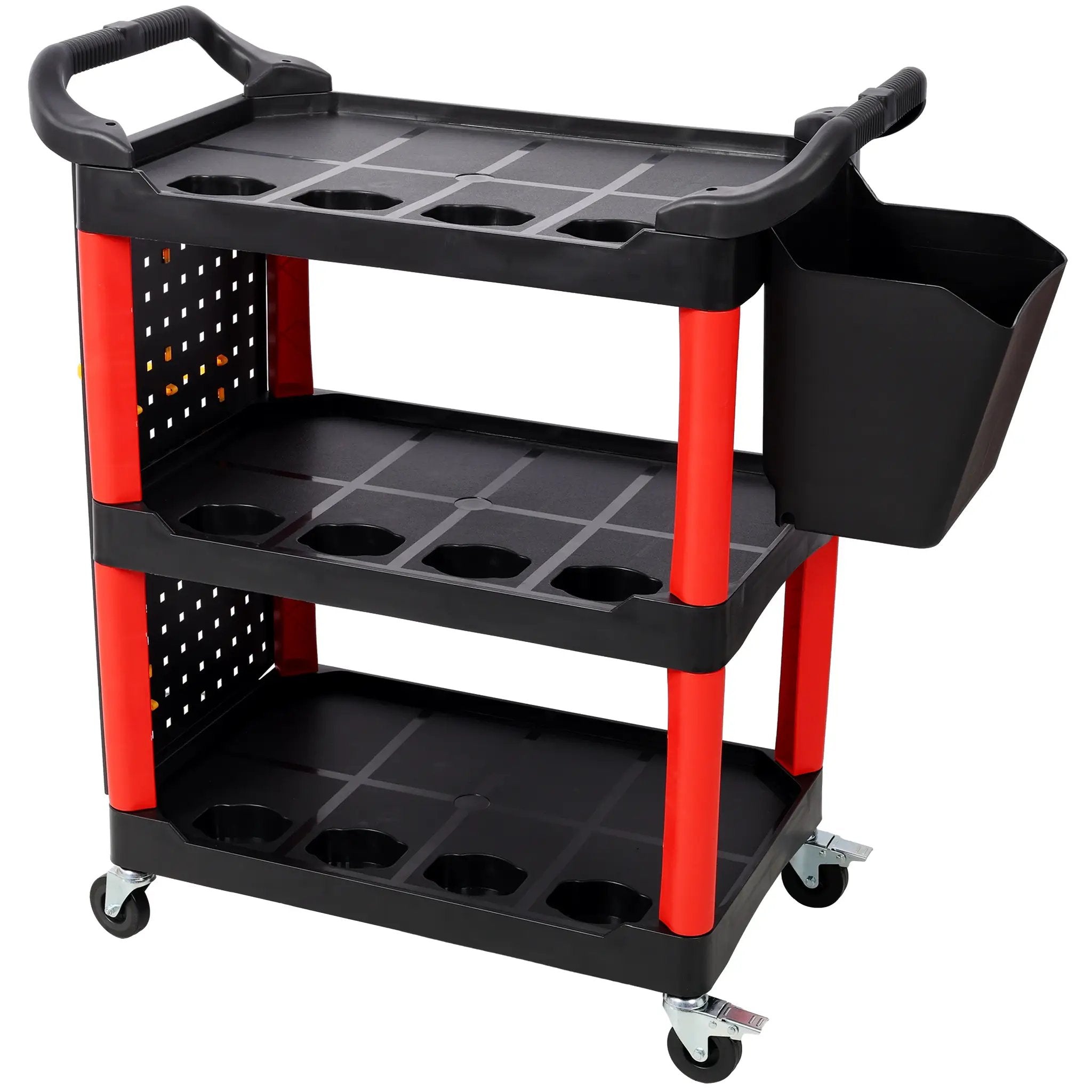 3 Tier Rolling Auto Detail Cart with Wheels by HouseOfZazla