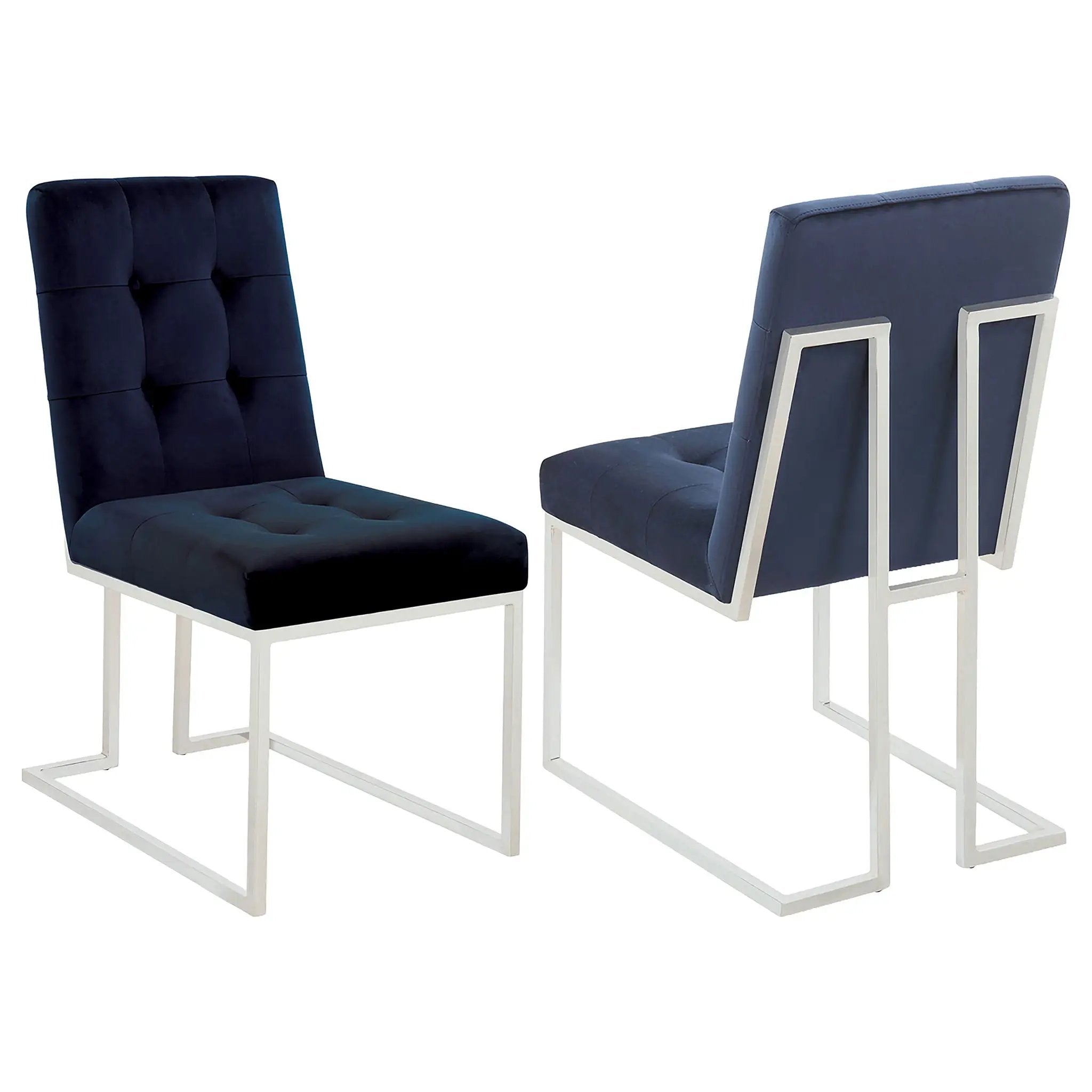 Tufted Back Upholstered Dining Chair (Set of 2) by HouseOfZazla