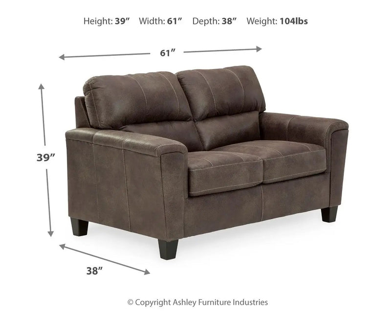 Navi - Stationary Loveseat by Unique Piece Furniture