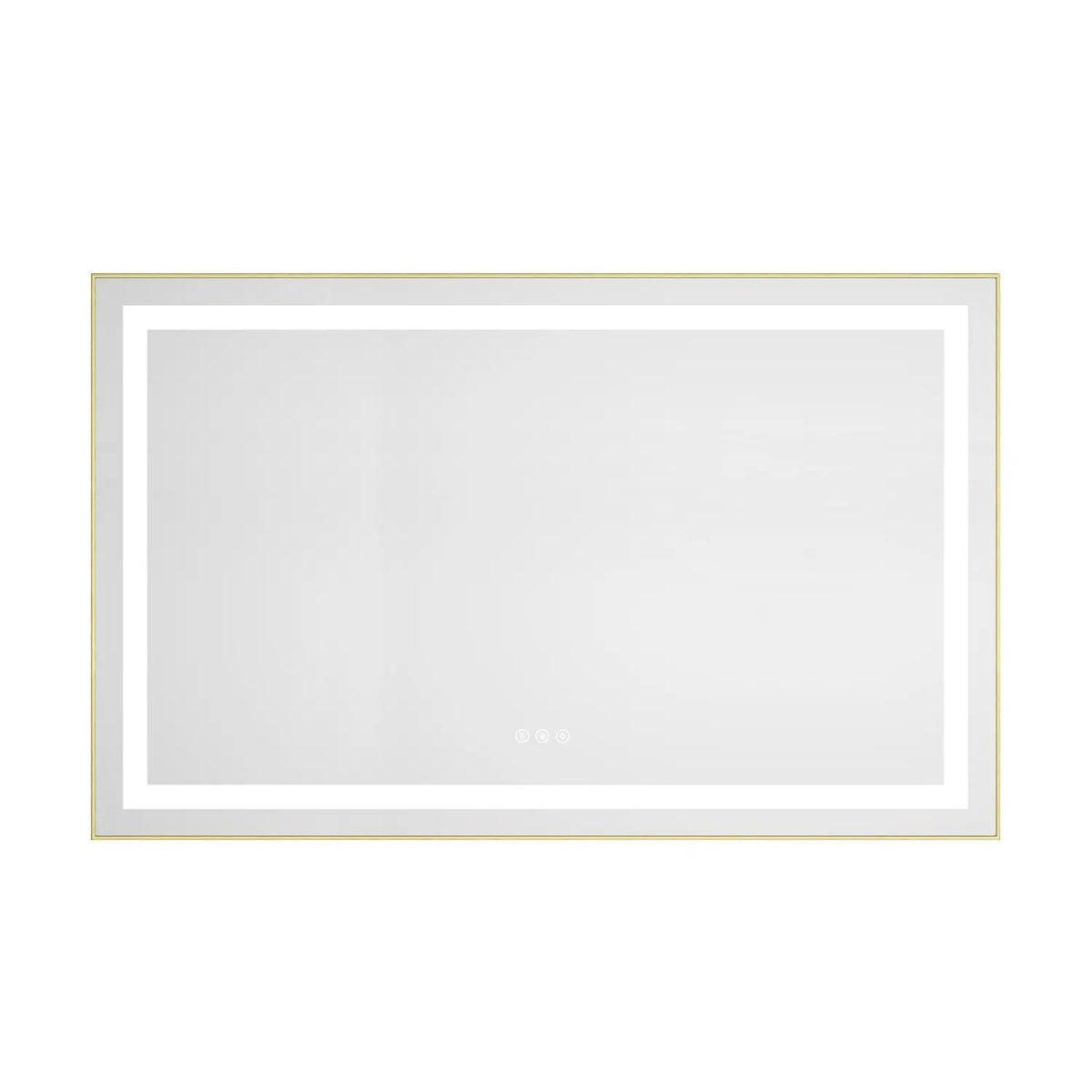 48" x 30" LED Bathroom Mirror with Front and Backlight by HouseOfZazla