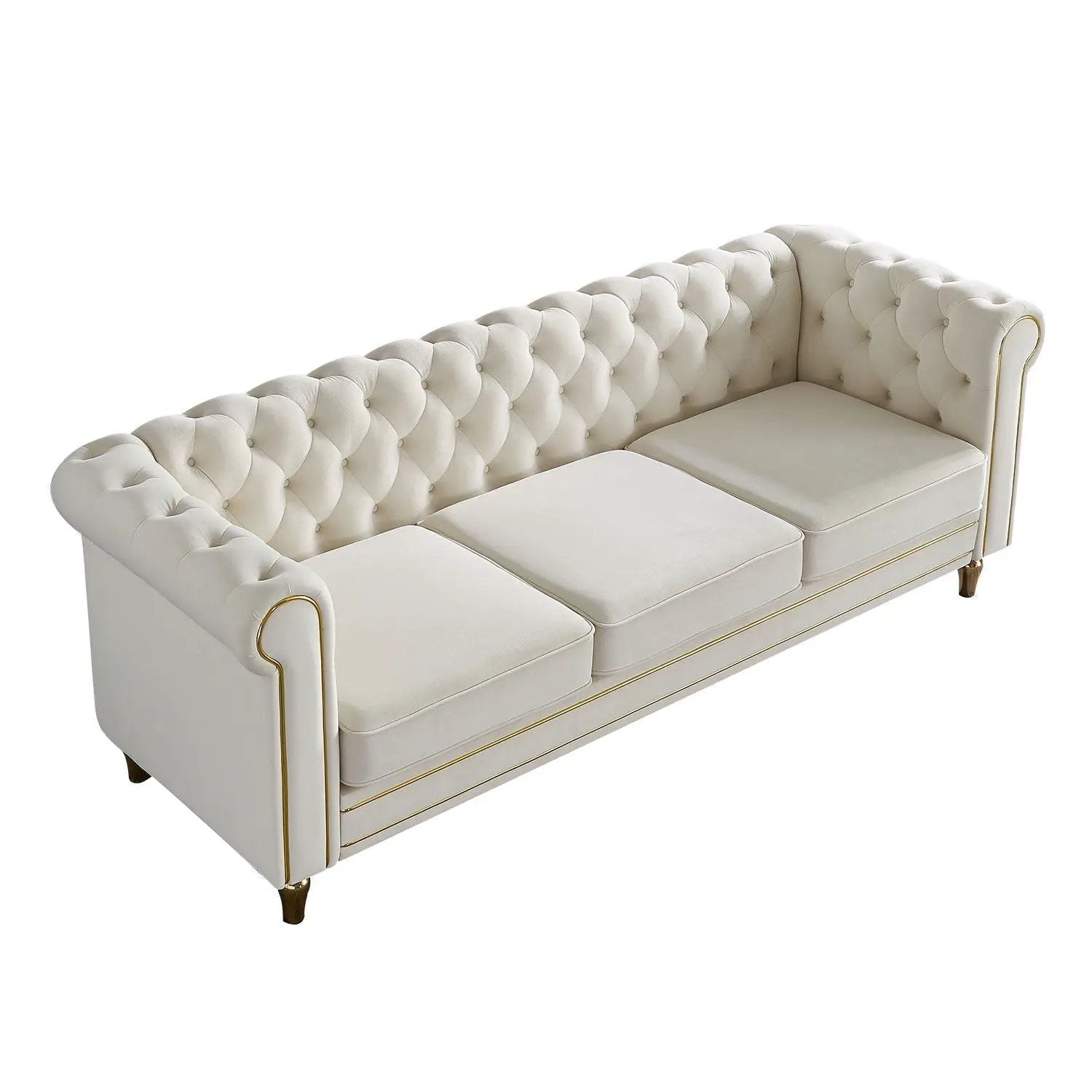 Chesterfield - Sofa 84.65" For Living Room by HouseOfZazla