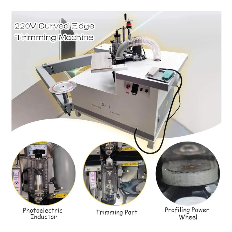 220V Curved Edge Trimming Machine With Foldable Arm (SAK60739) by SAKSBY WHOLESALE