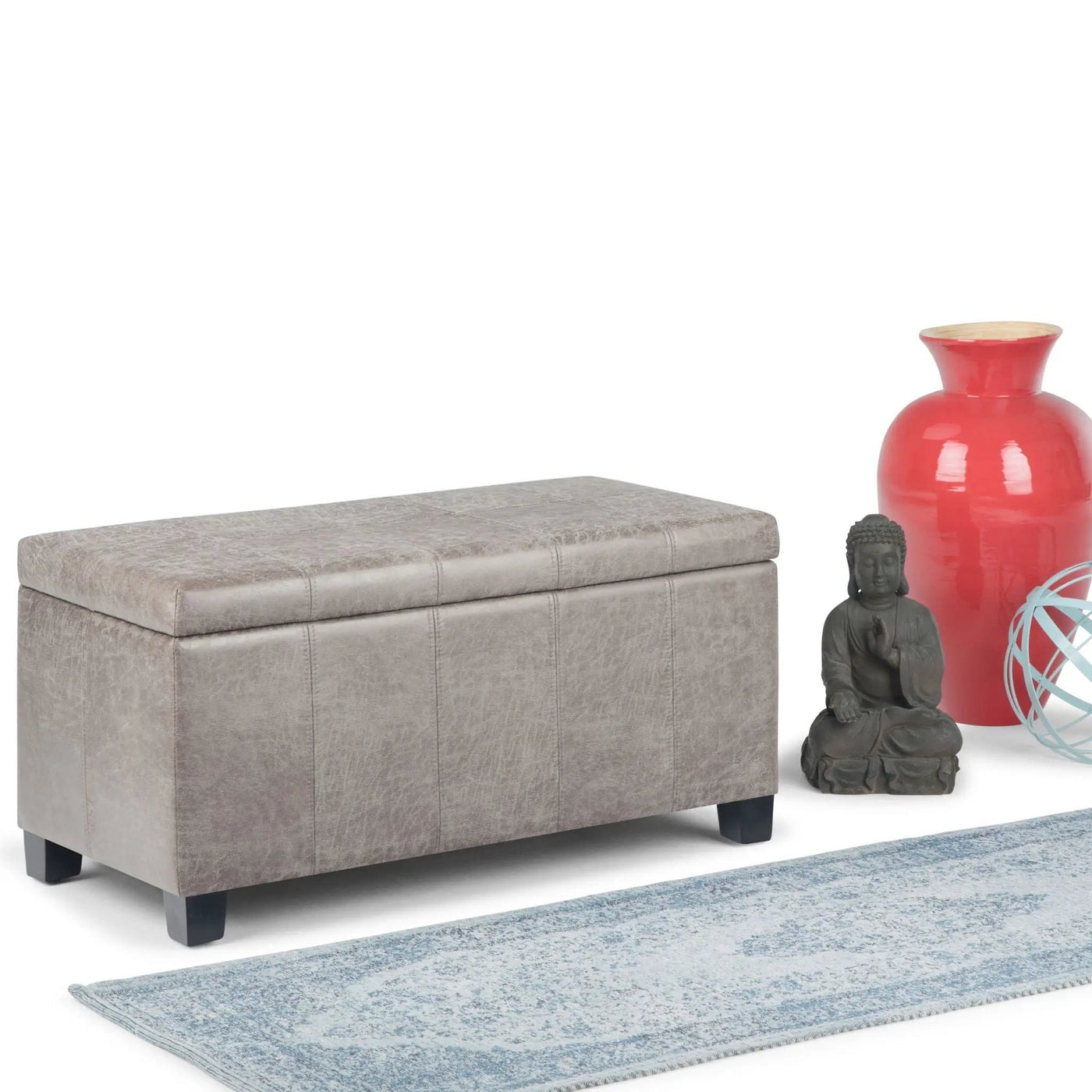 Dover - Upholstered Storage Ottoman Bench by HouseOfZazla