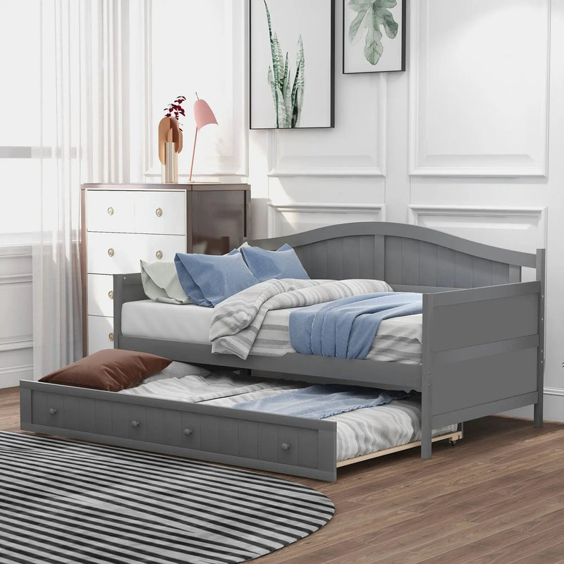 Wooden Daybed, Sofa Bed, No Box Spring Needed by HouseOfZazla