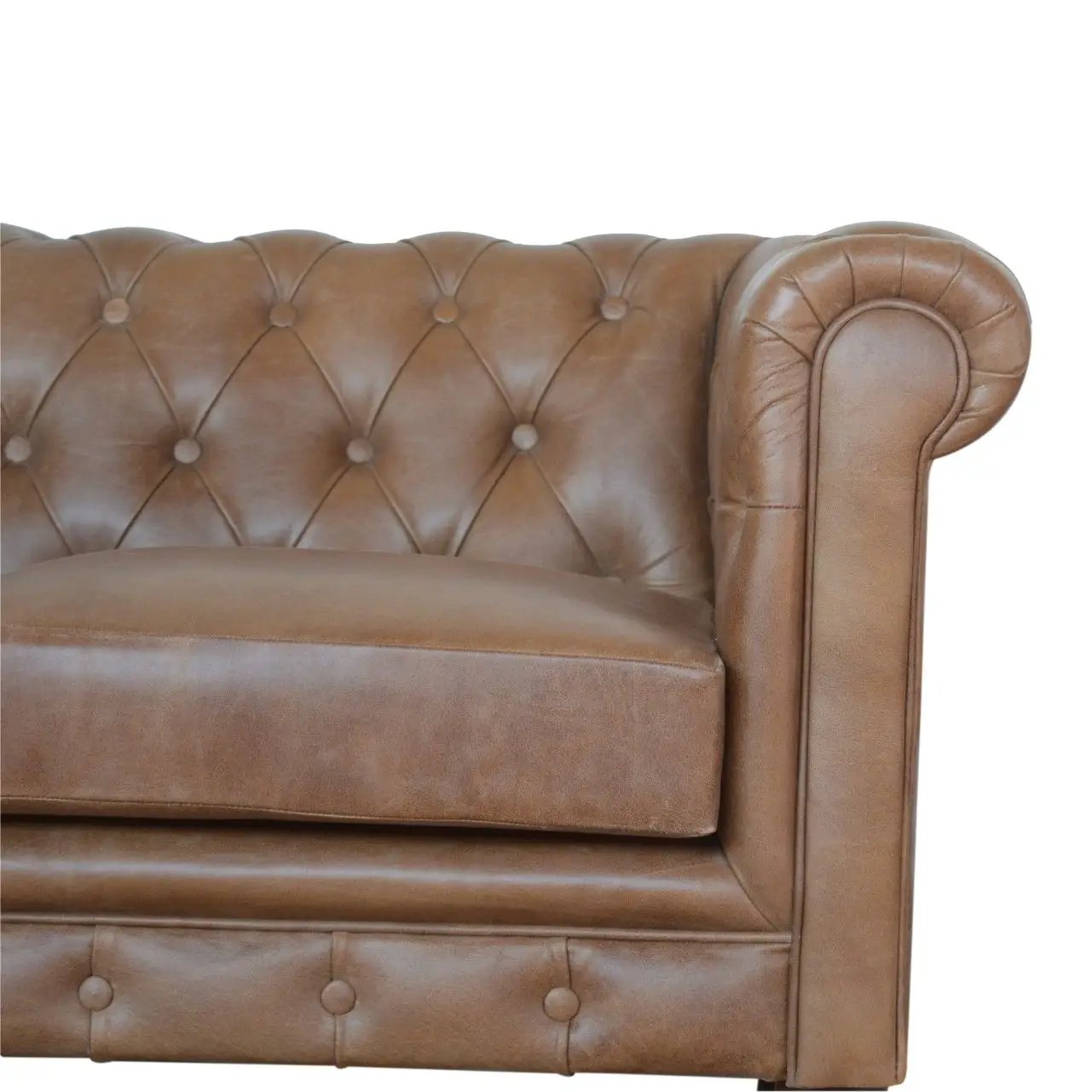 Buffalo - Chesterfield Sofa - Brown by HouseOfZazla