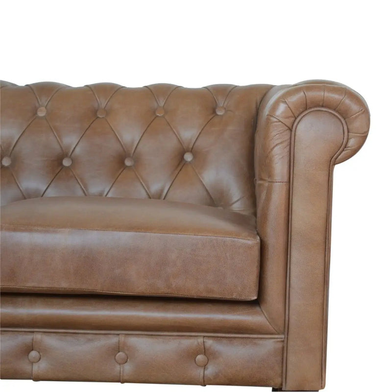 Buffalo - Chesterfield Sofa - Brown by HouseOfZazla