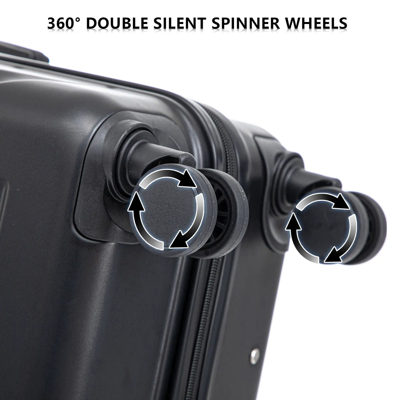 3 Pieces Set 20" / 24" / 28" Spinner Wheel Luggage With Combination Lock by HouseOfZazla