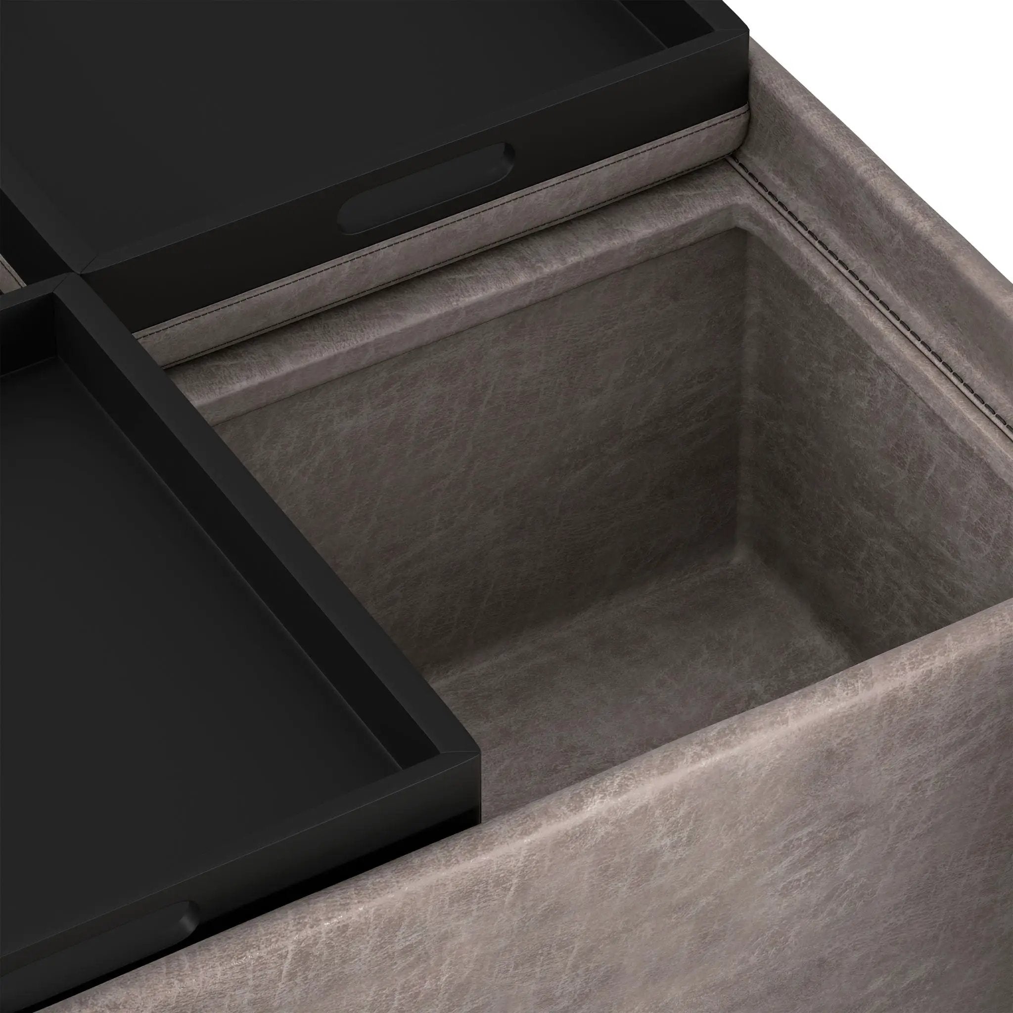 Avalon - Square Coffee Table, Storage Ottoman