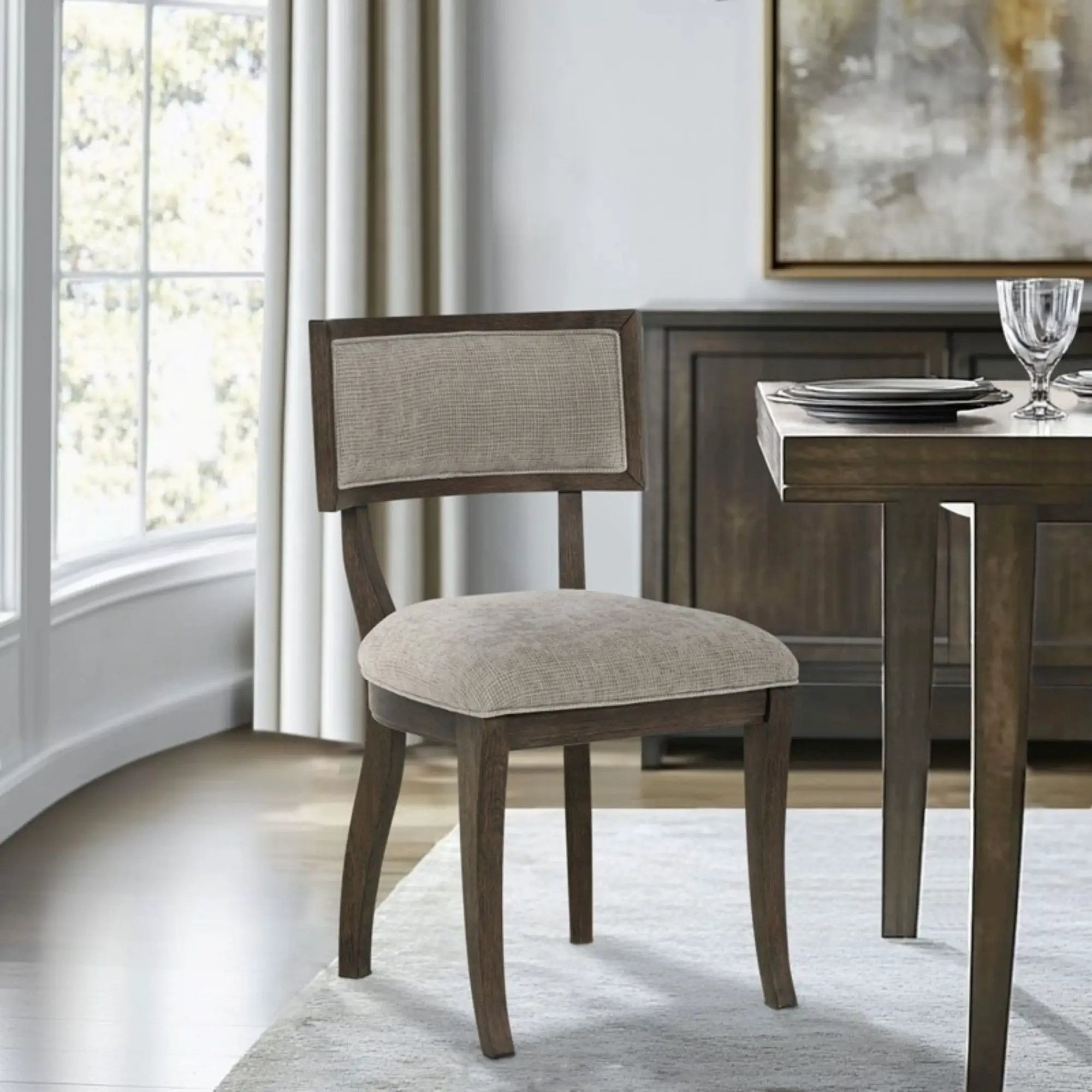 Marie - Upholstered Dining Chair (Set of 2) - Beige by HouseOfZazla