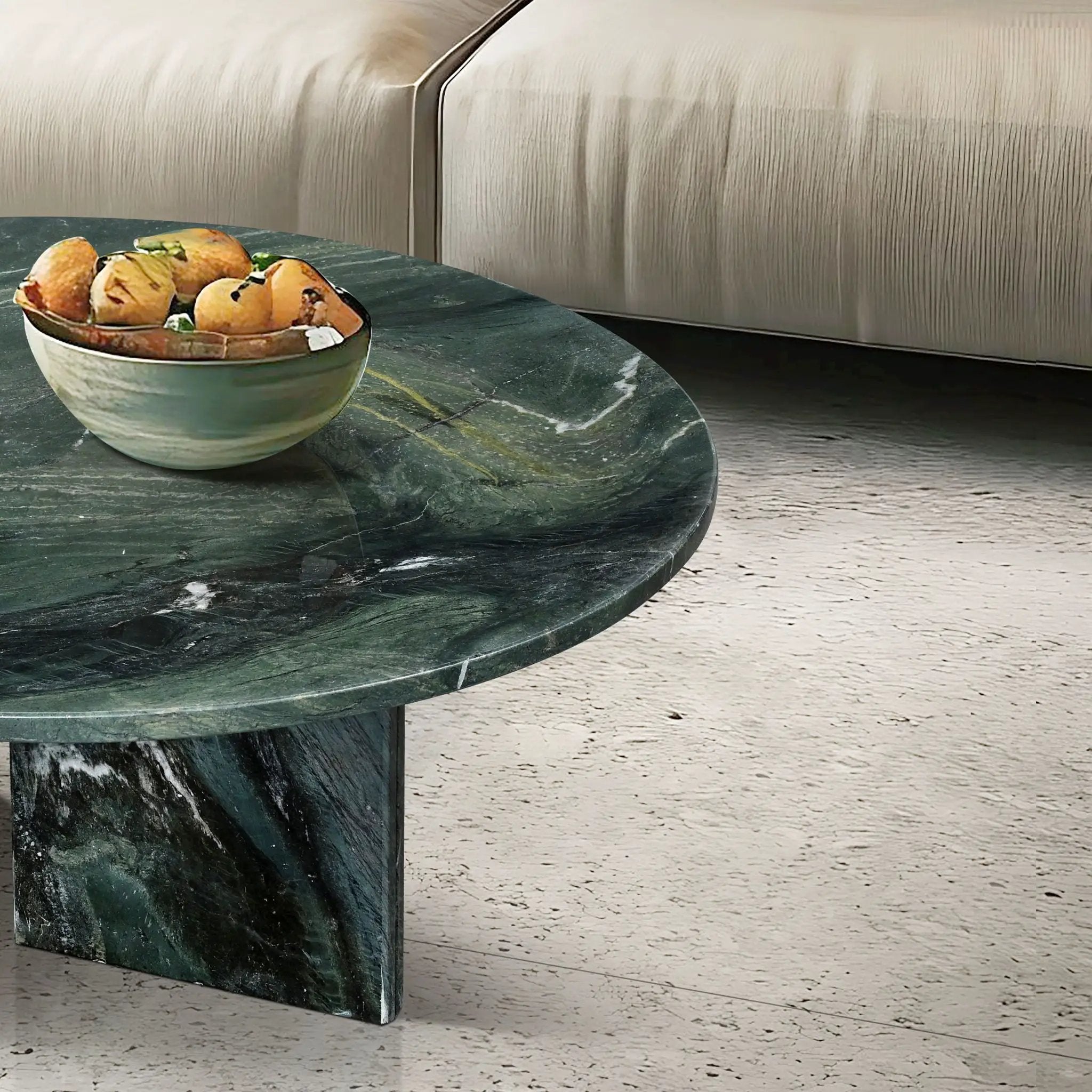 Luxury Coffee Table With Unique Veining, Unique Stone Design by HouseOfZazla