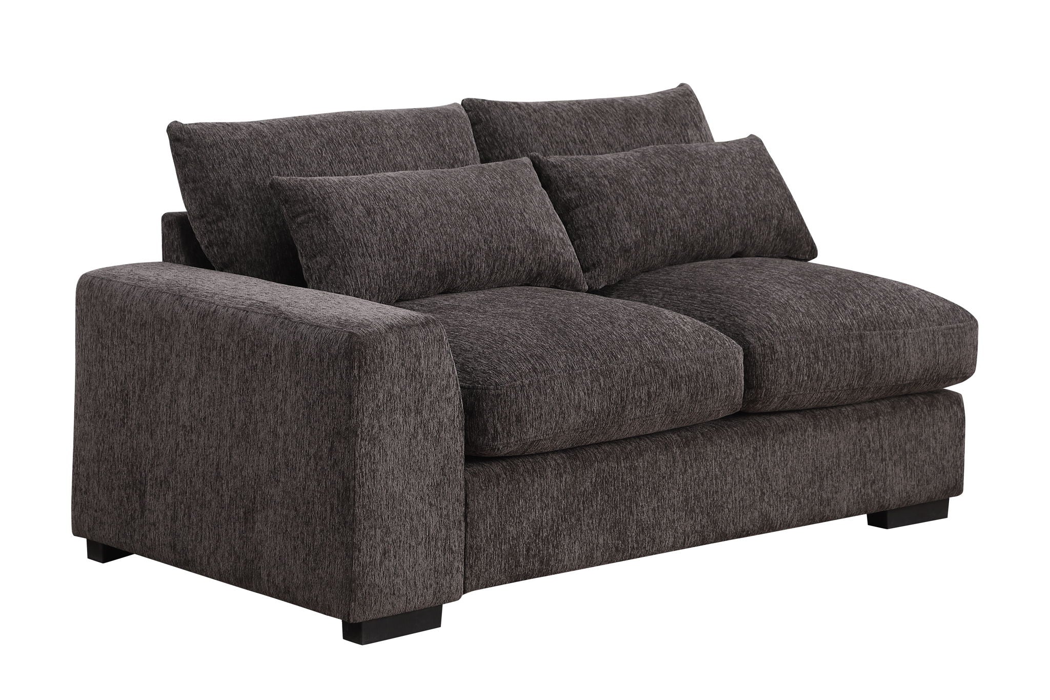 Nyeisha - Piece Upholstered Sofa & Chaise - Coffee by HouseOfZazla